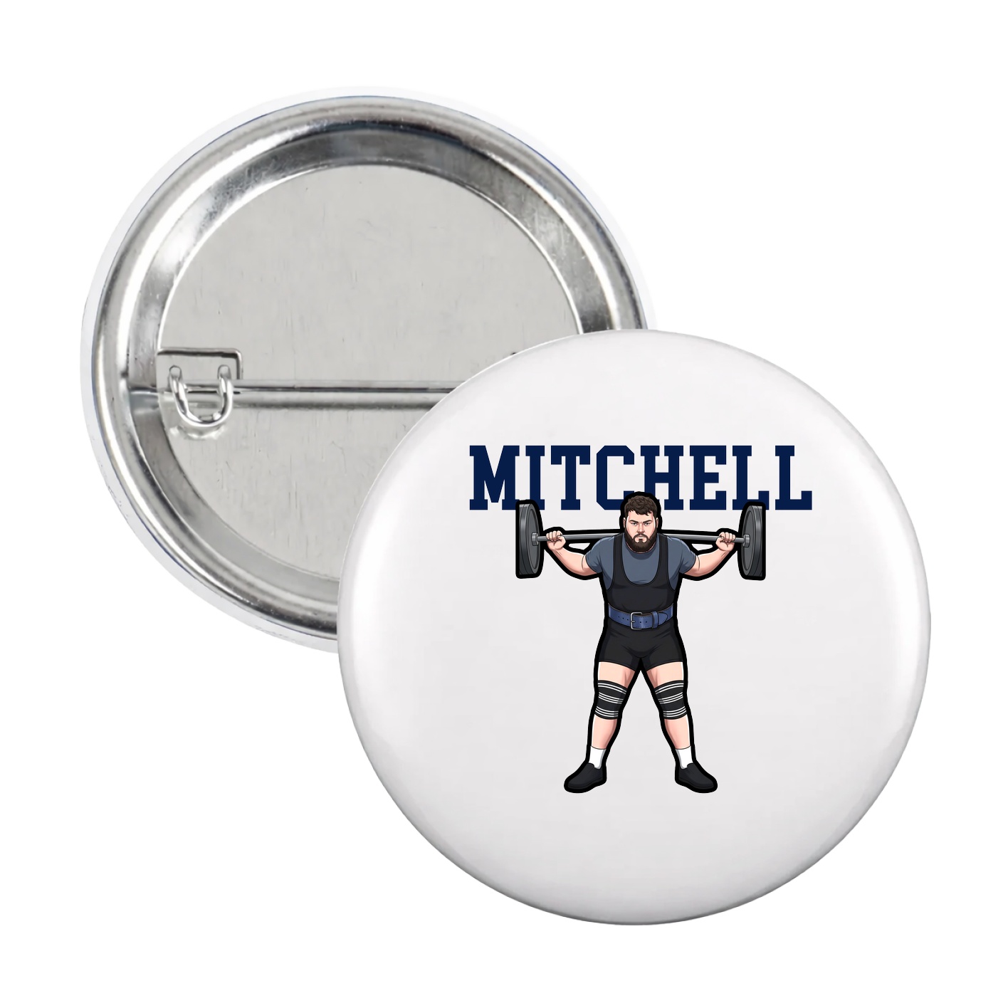 Game Day Button — Shirsey in White