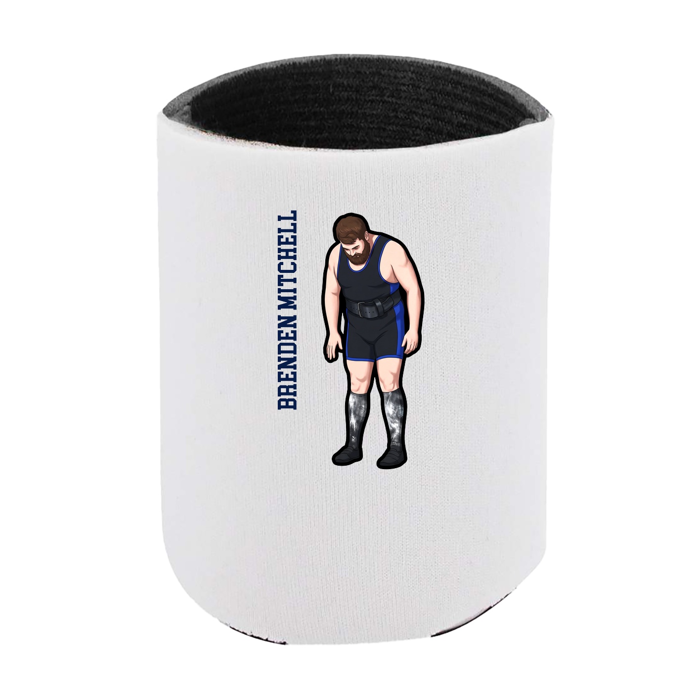 Can Holder — Name Vertical in White