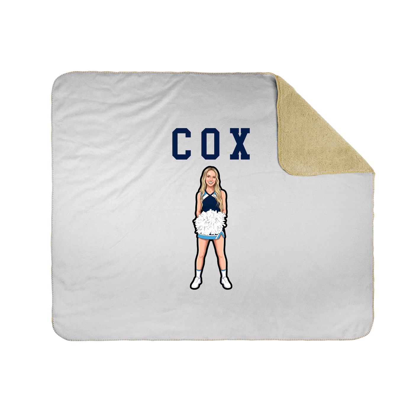 Throw Blanket — Shirsey in White