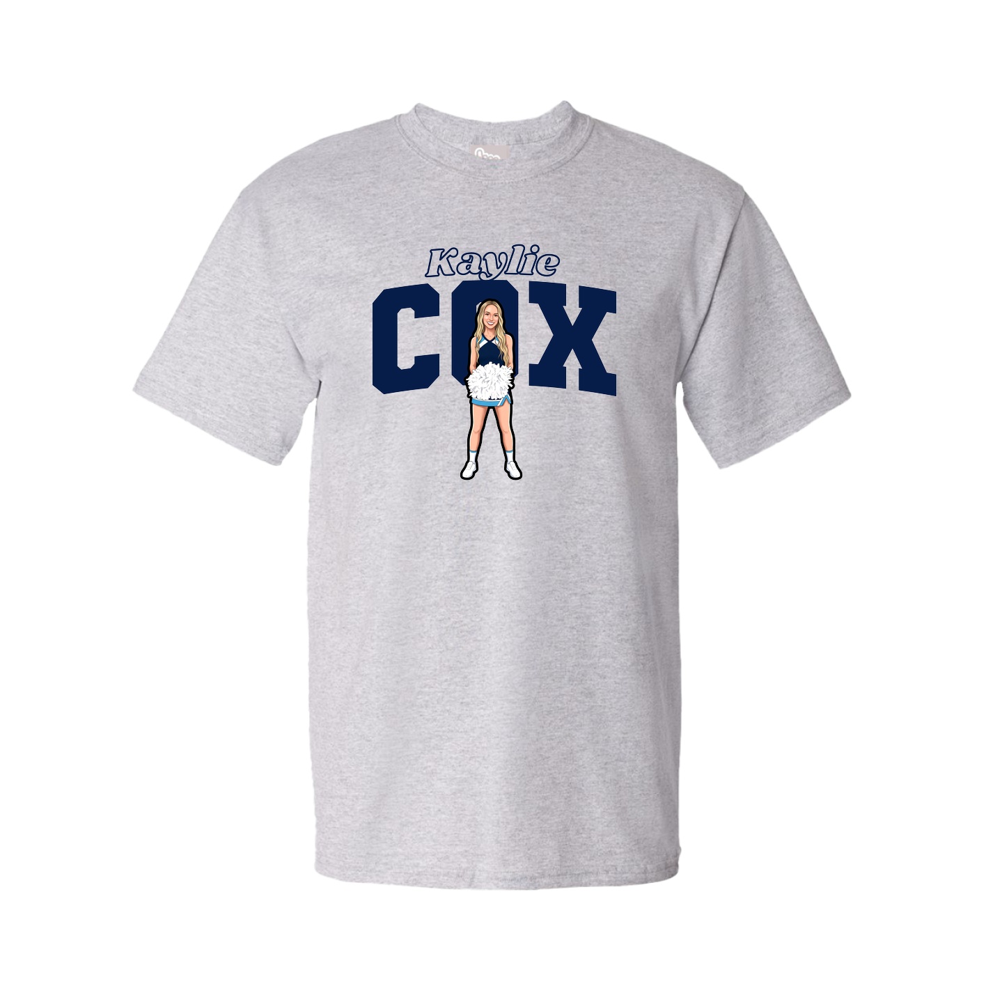 Tee — Name Arch in Grey