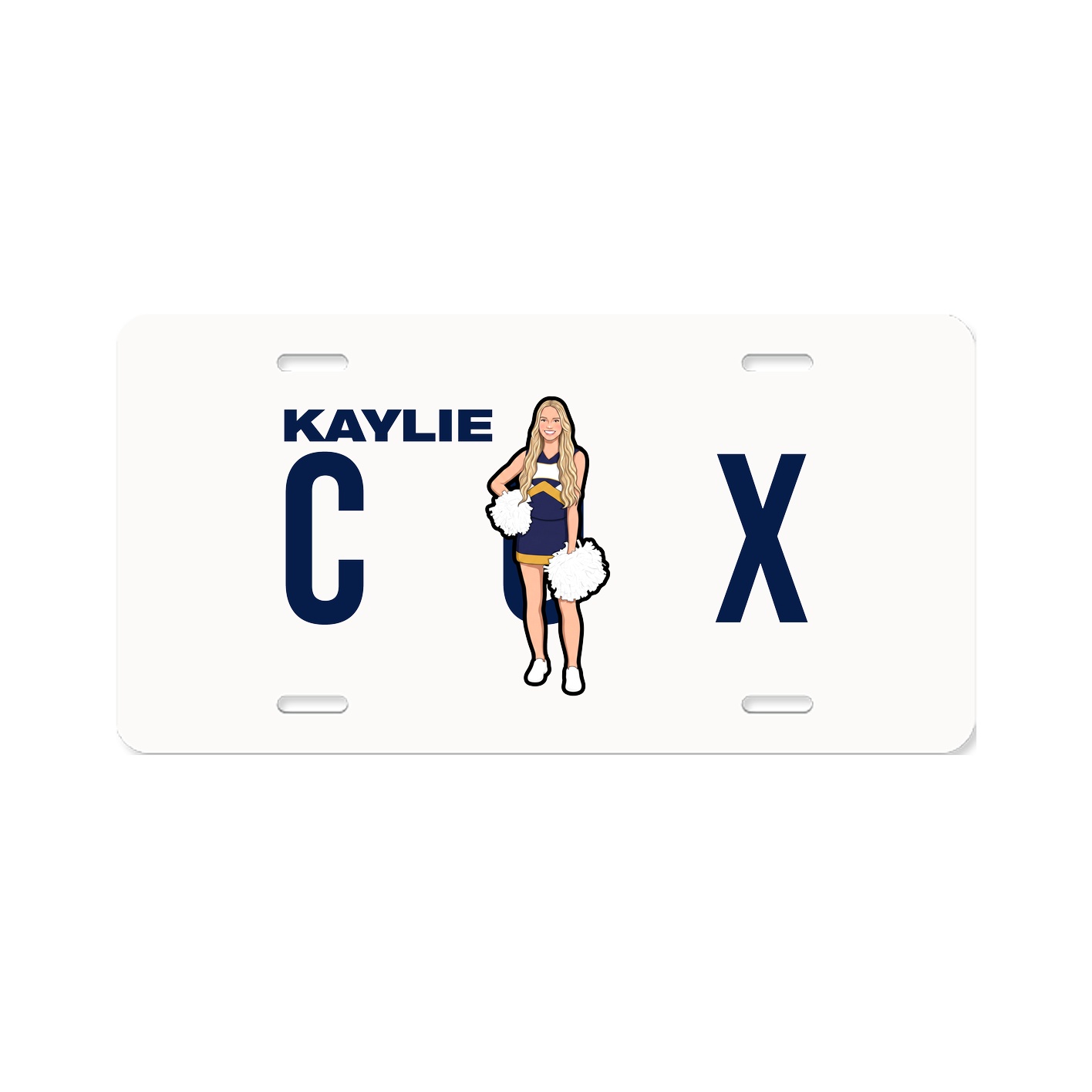 License Plate — Player Name in Classic