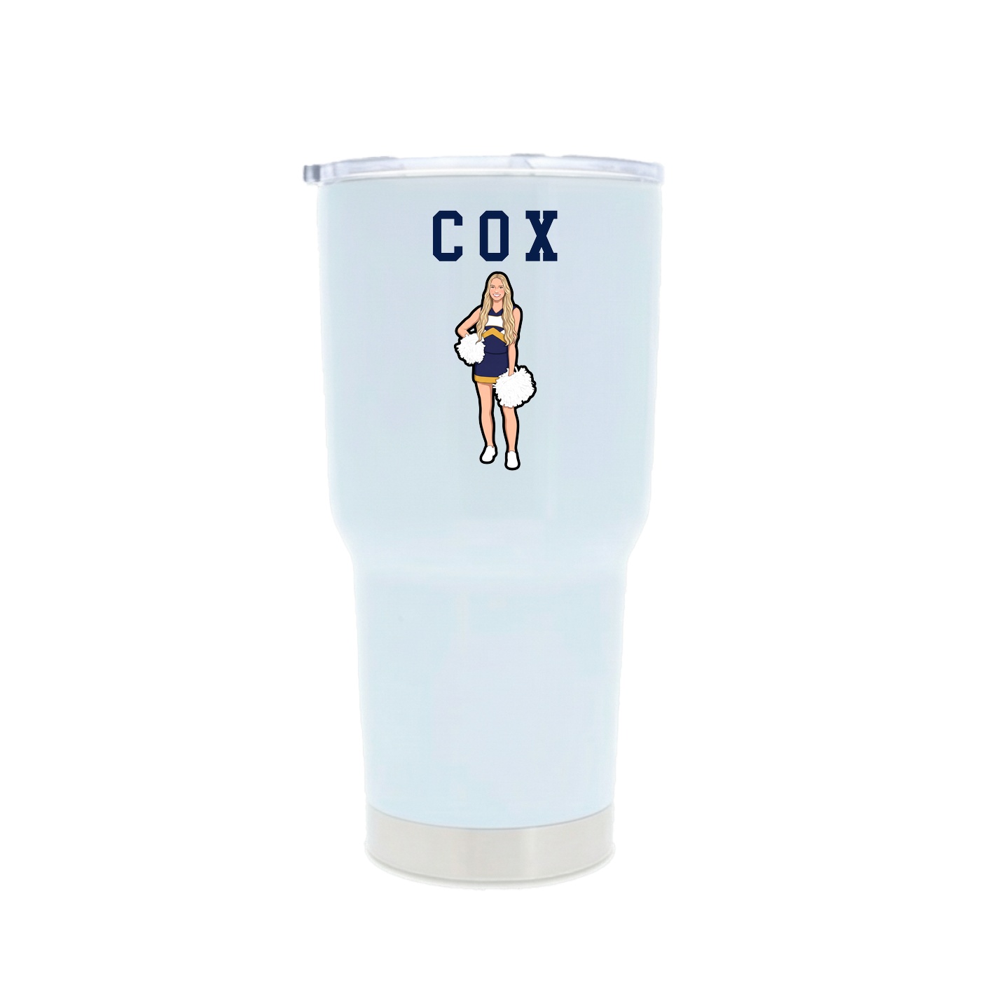 30oz Stainless Steel Tumbler — Shirsey in White