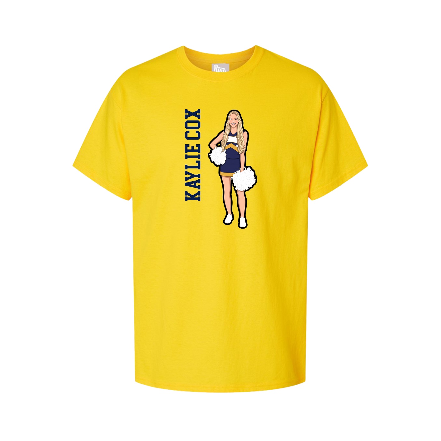 Tee — Name Vertical in Gold