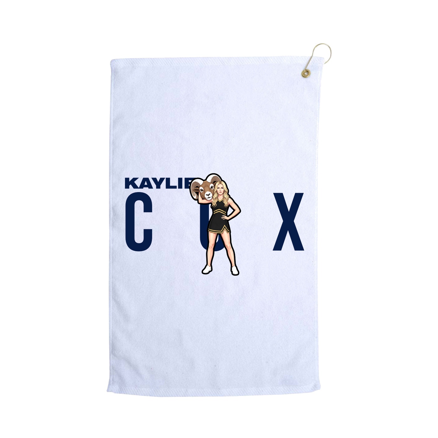 Golf Towel — Player Name in White