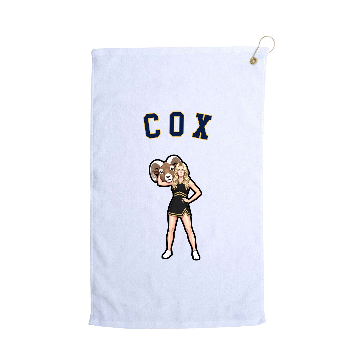 Golf Towel — Shirsey Arch in White
