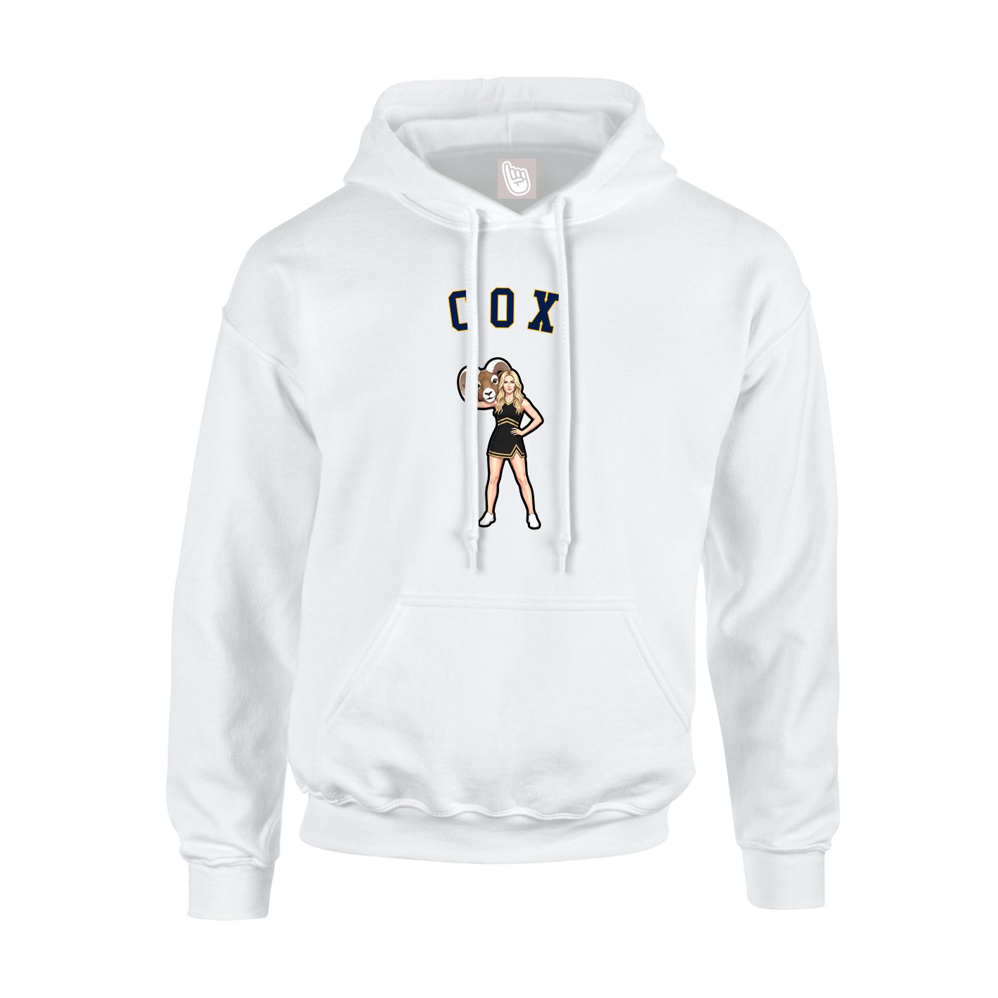 Hoodie — Shirsey Arch in White