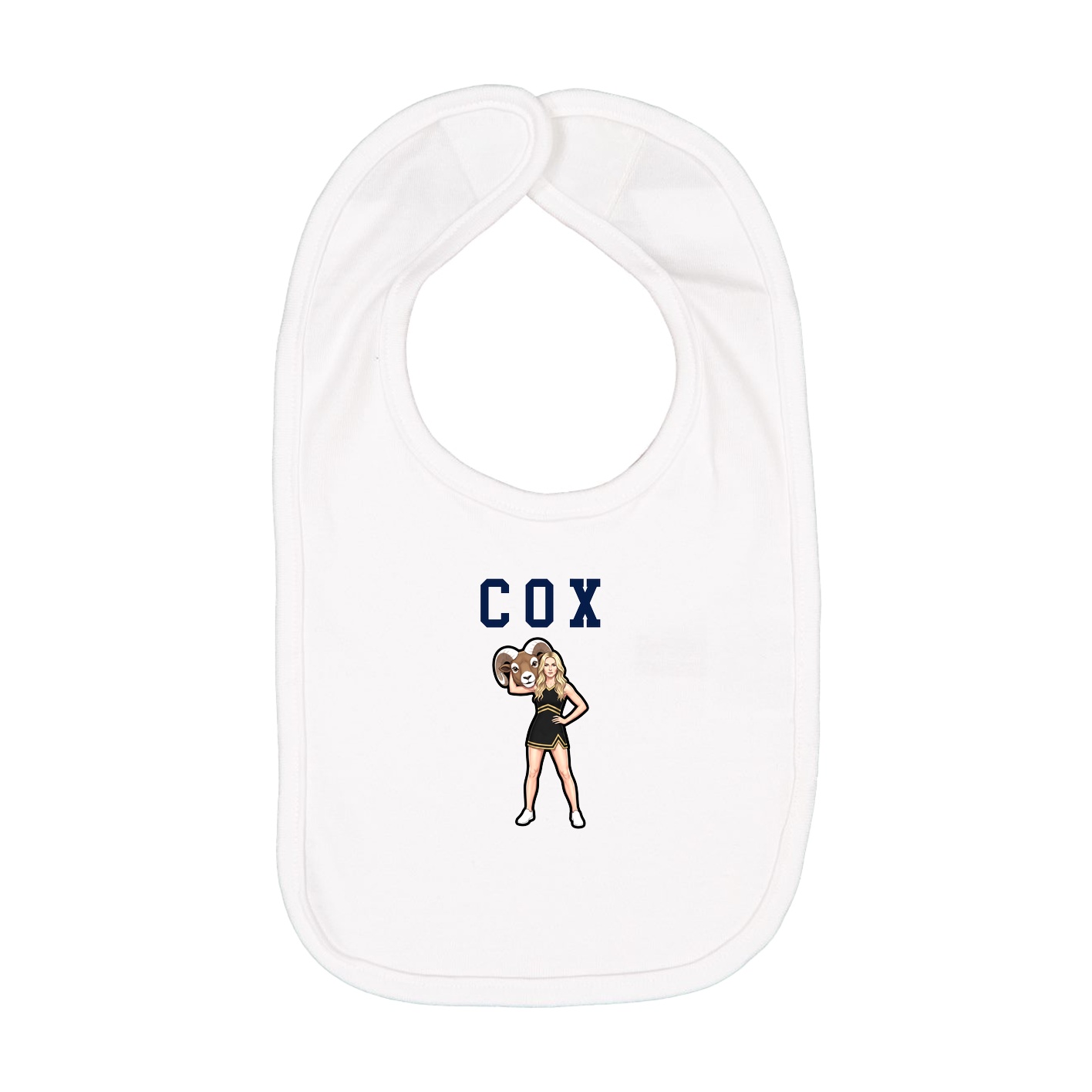 Infant Bib — Shirsey in White