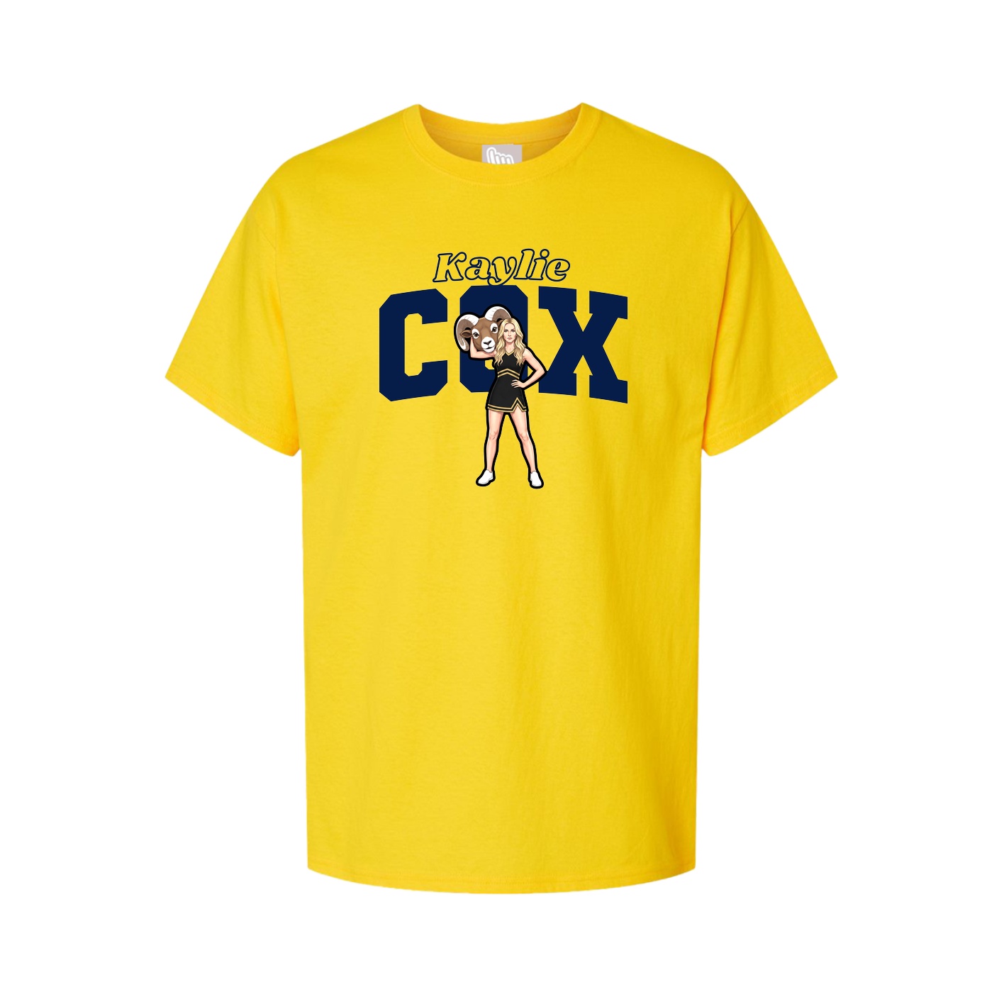 Youth Tee — Name Arch in Gold