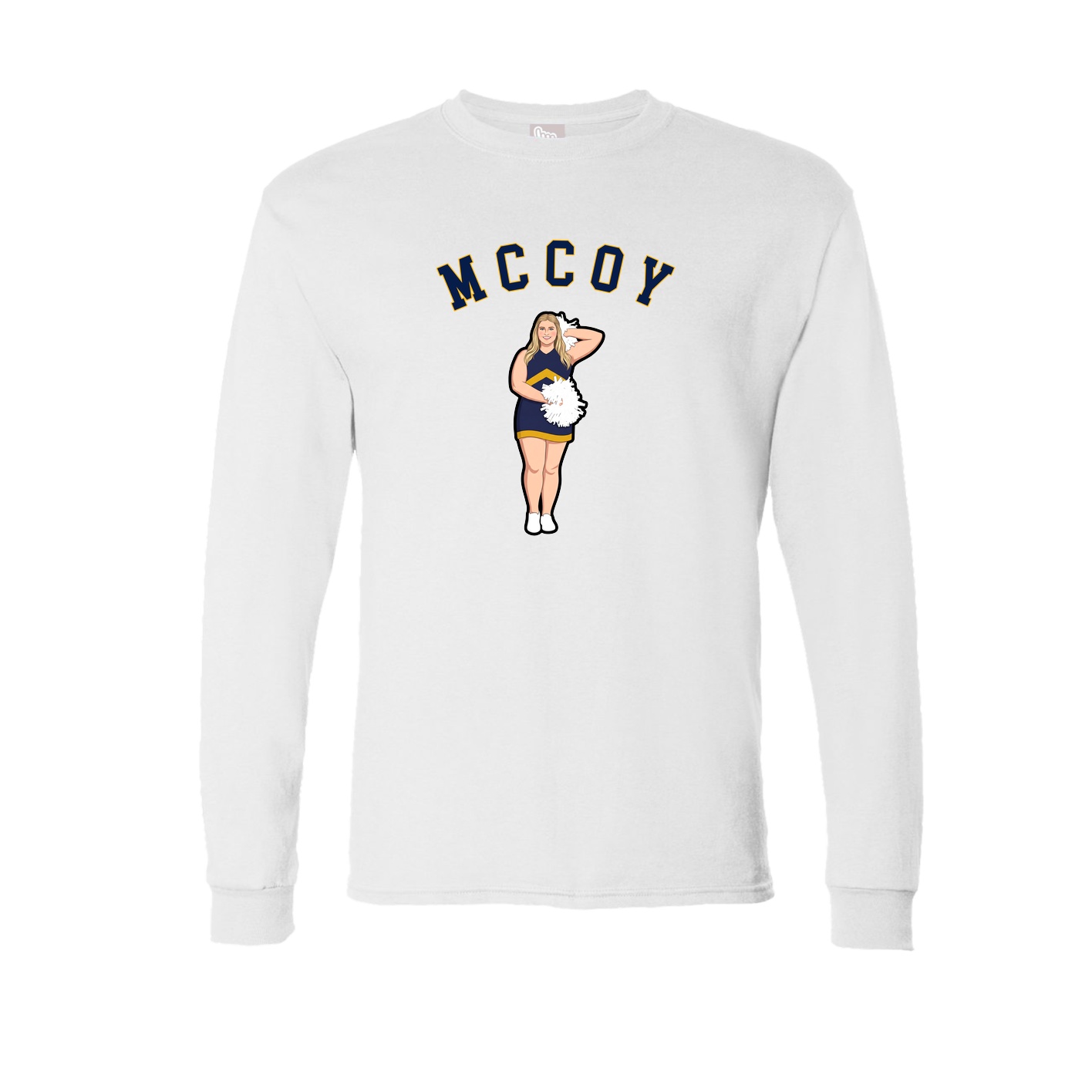 Long Sleeve Tee — Shirsey Arch in White