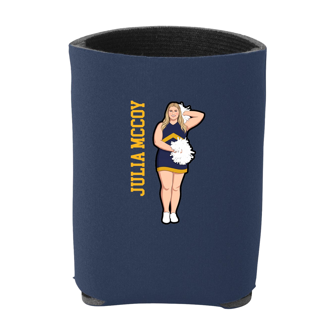 Can Holder — Name Vertical in Navy