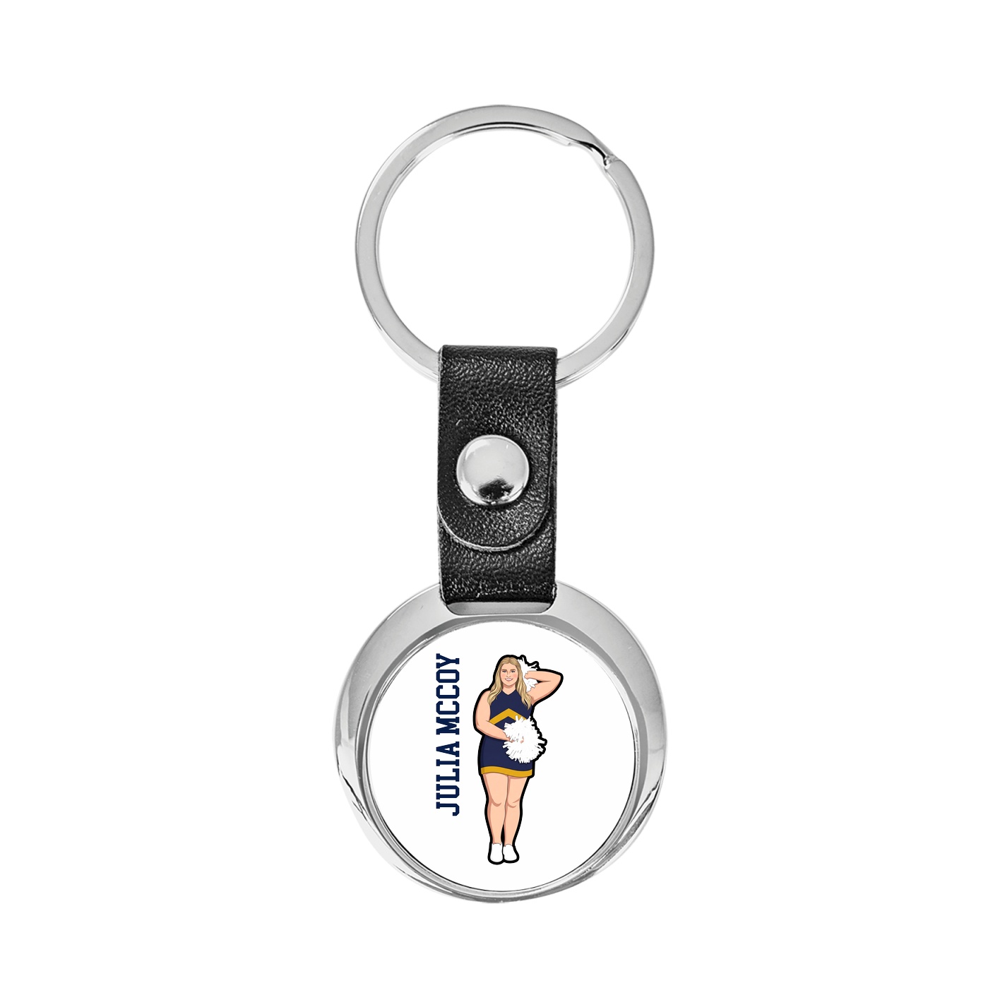 Key Chain — Name Vertical in Classic