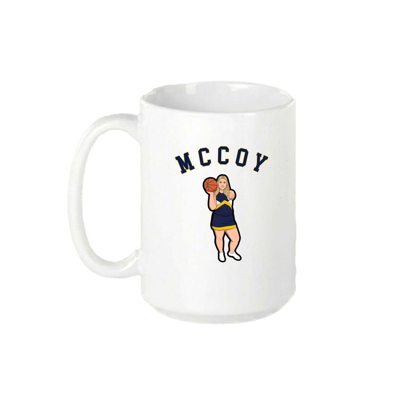 15oz Coffee Mug — Shirsey Arch in White