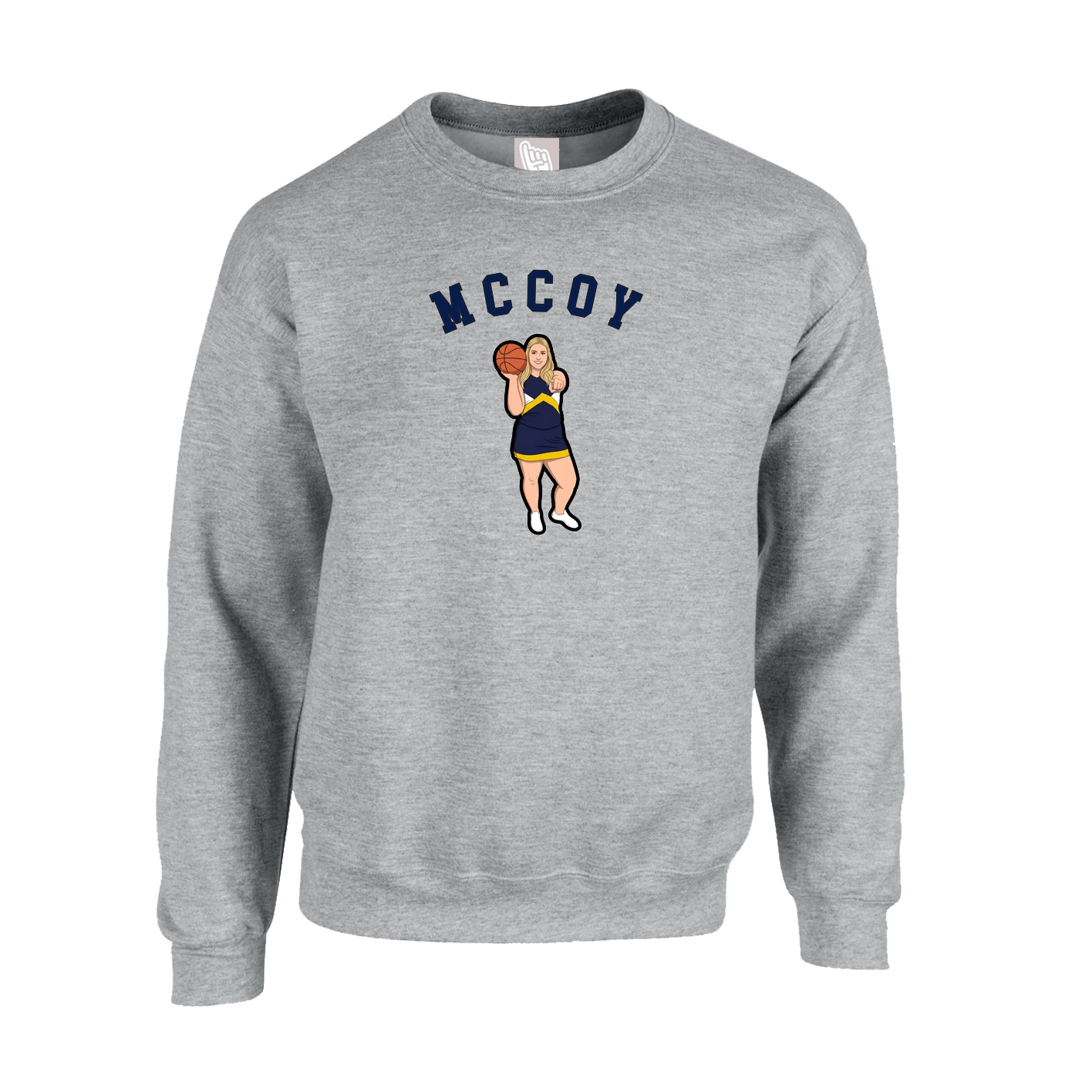 Fleece Crew — Shirsey Arch in Grey