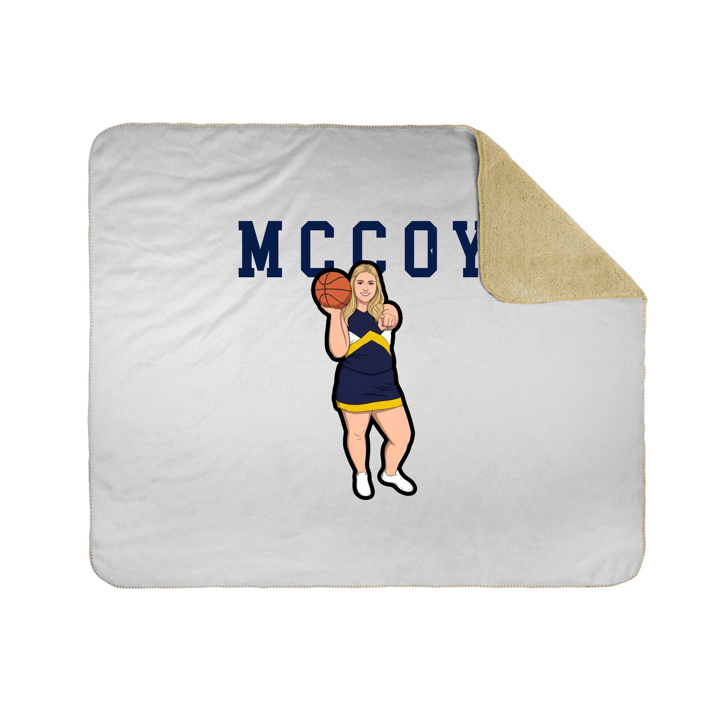 Throw Blanket — Shirsey in White
