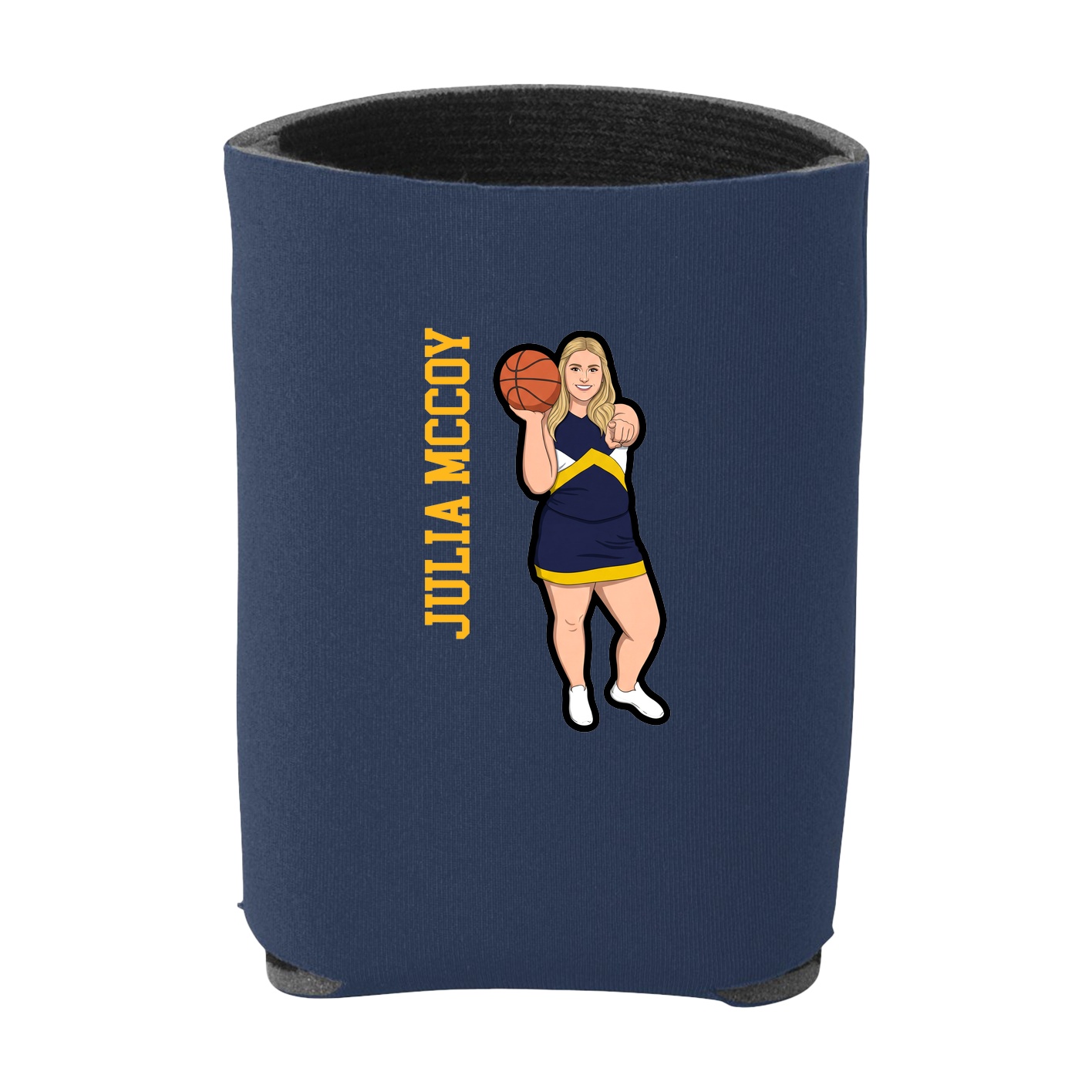 Can Holder — Name Vertical in Navy