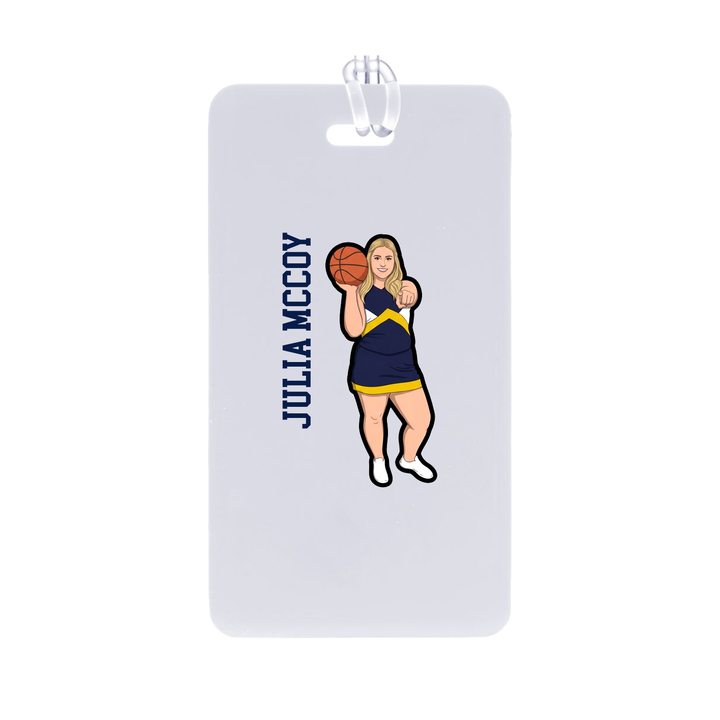 Bag Tag — Name Vertical in Classic