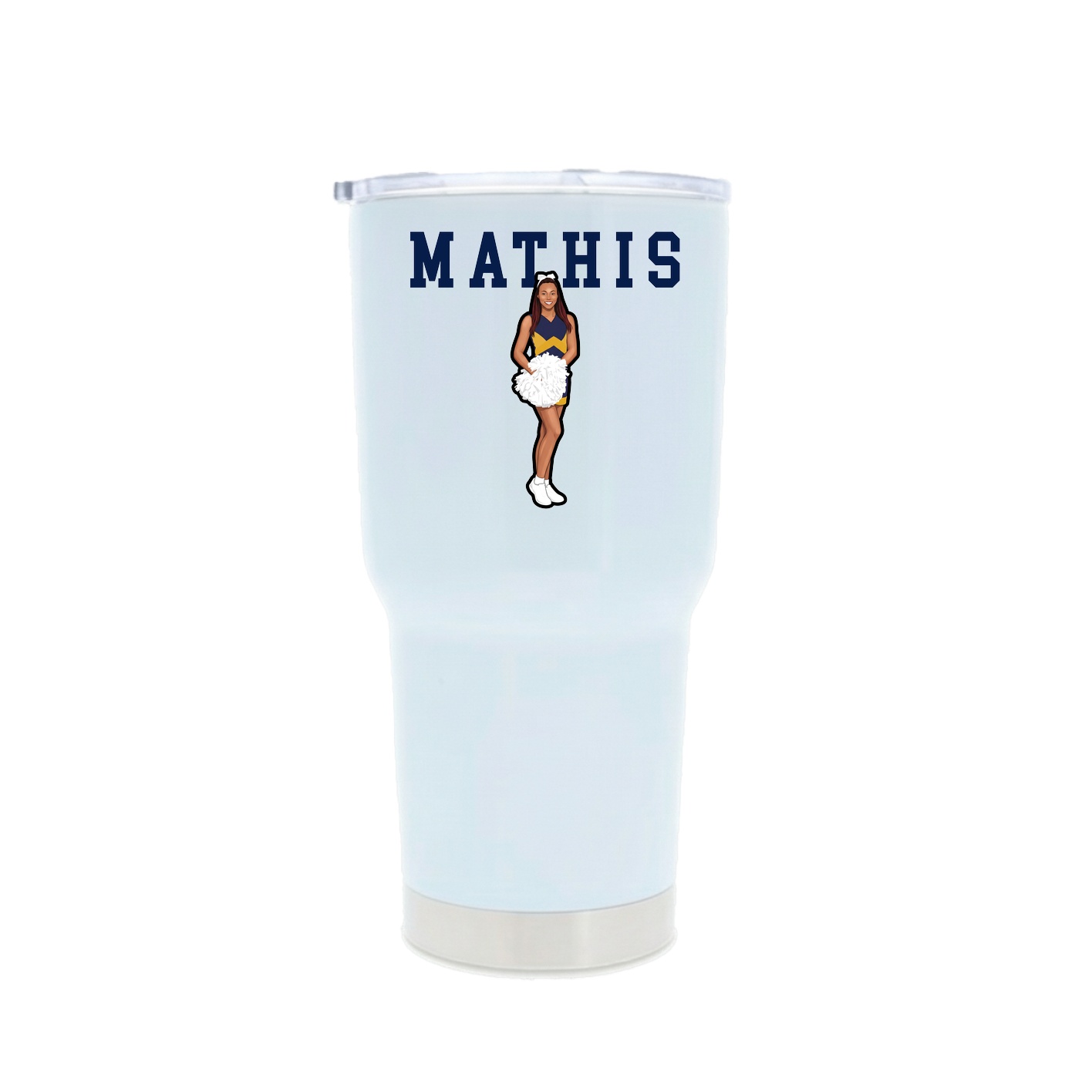 30oz Stainless Steel Tumbler — Shirsey in White