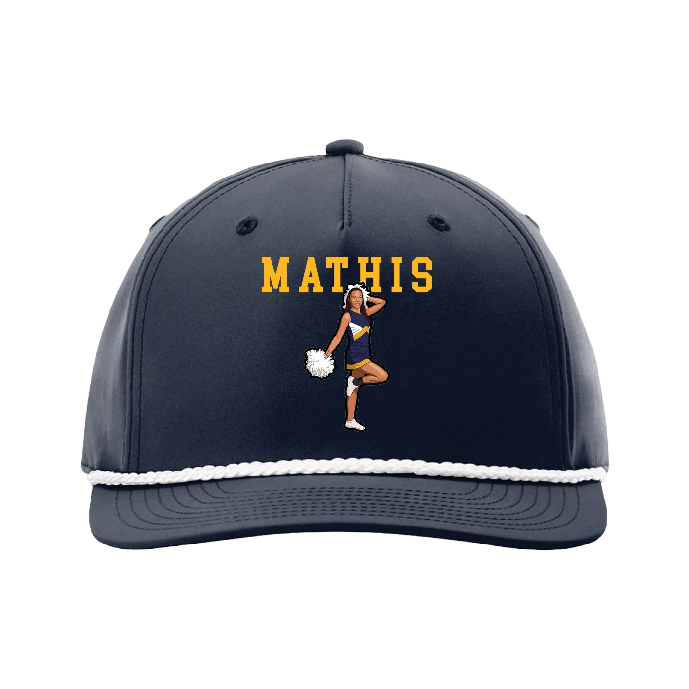 Five-Panel Classic Rope Cap — Shirsey in Navy