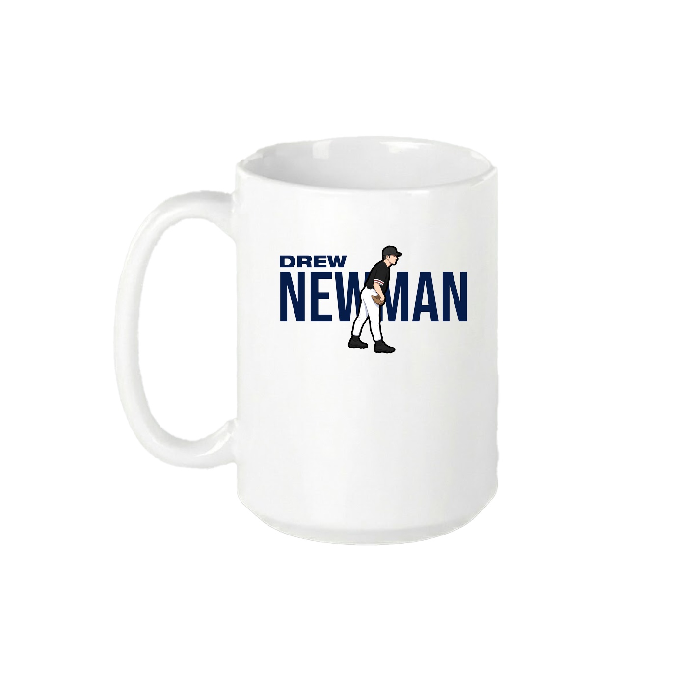 15oz Coffee Mug — Player Name in White