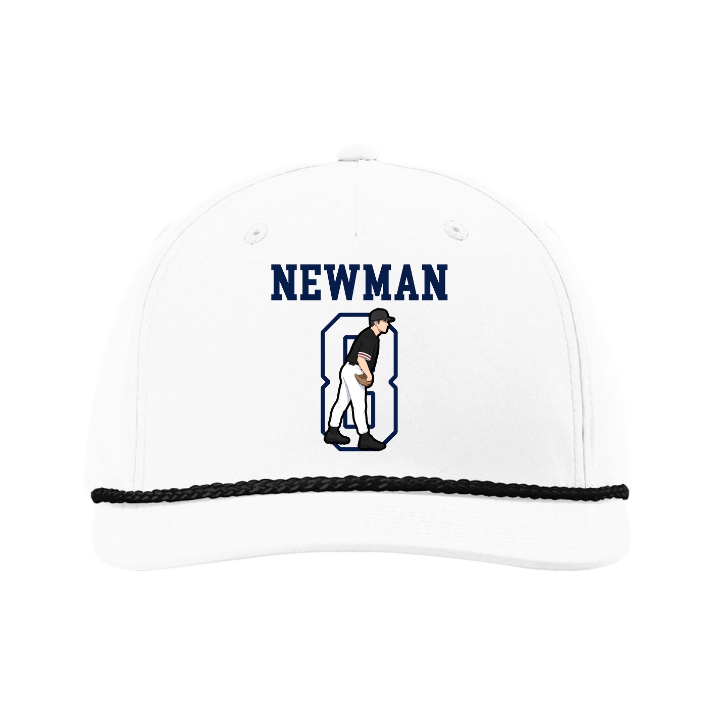 Five-Panel Classic Rope Cap — Shirsey in White