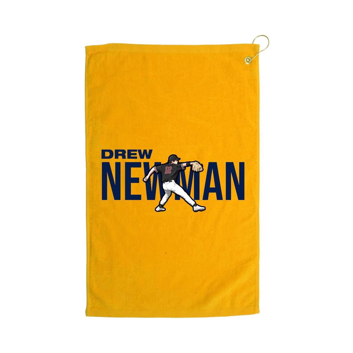 Golf Towel — Player Name in Gold
