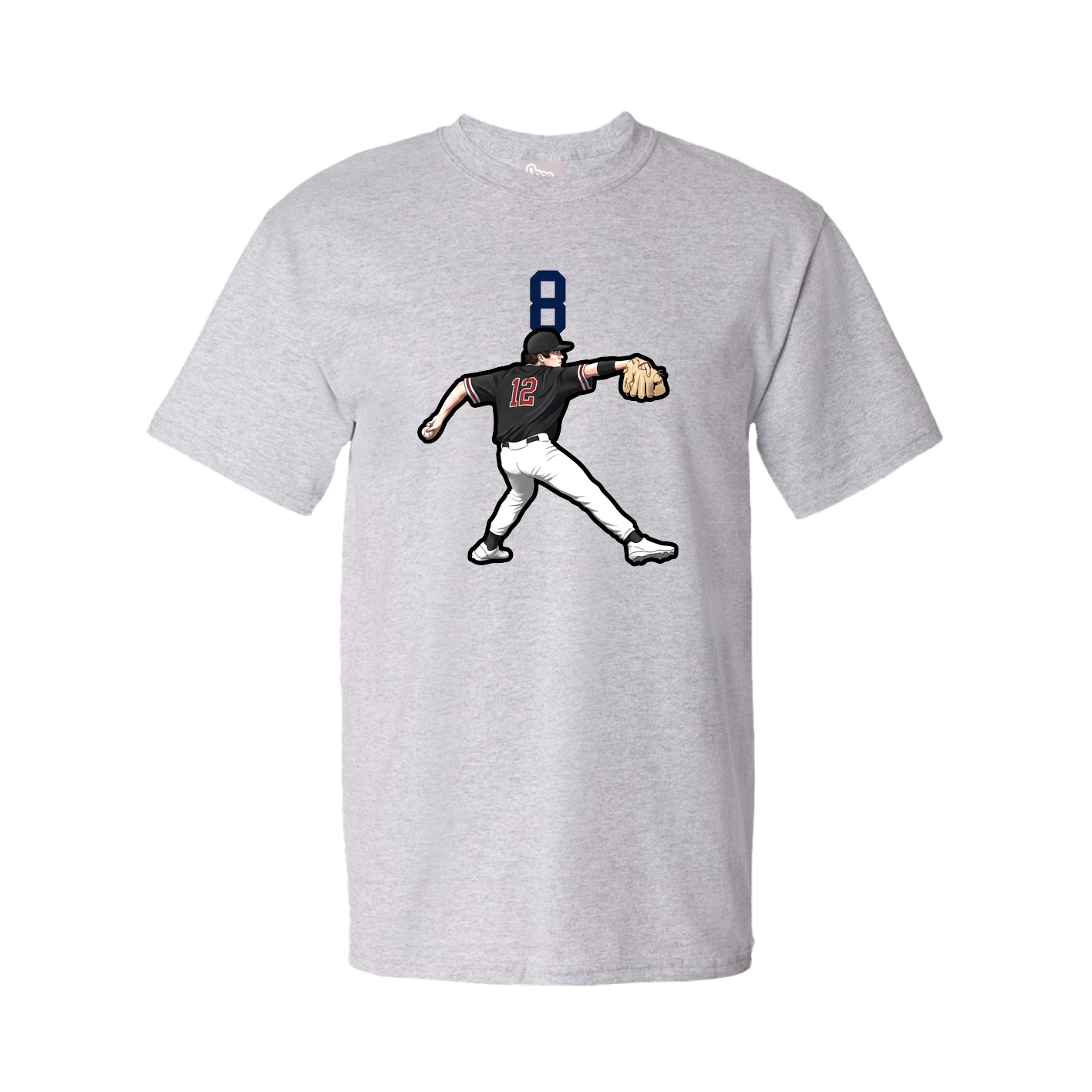 Tee — Number Top in Grey
