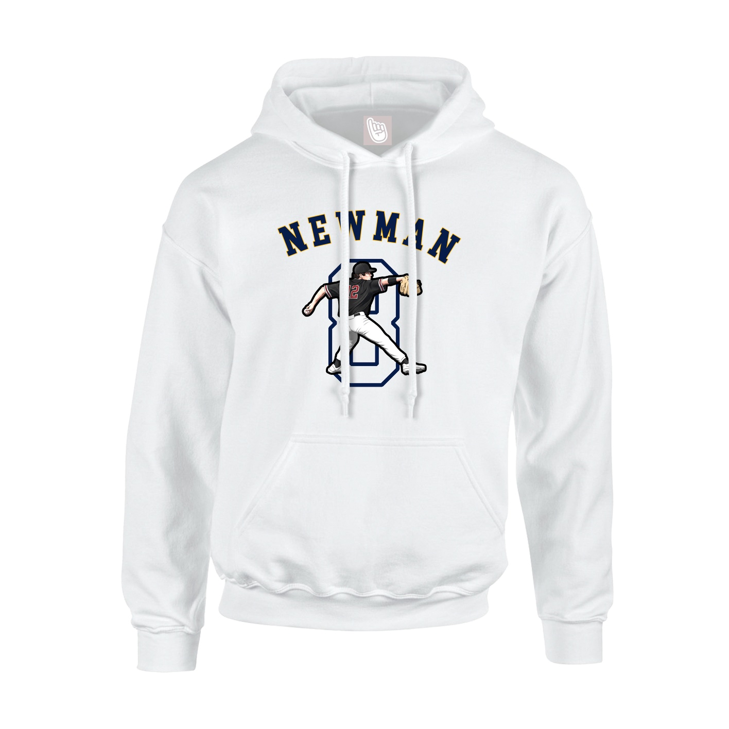 Youth Hoodie — Shirsey Arch in White