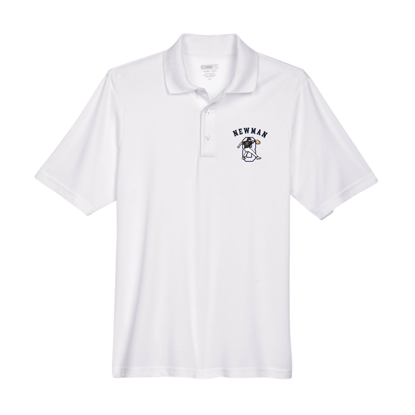 Performance Polo — Shirsey Arch in White
