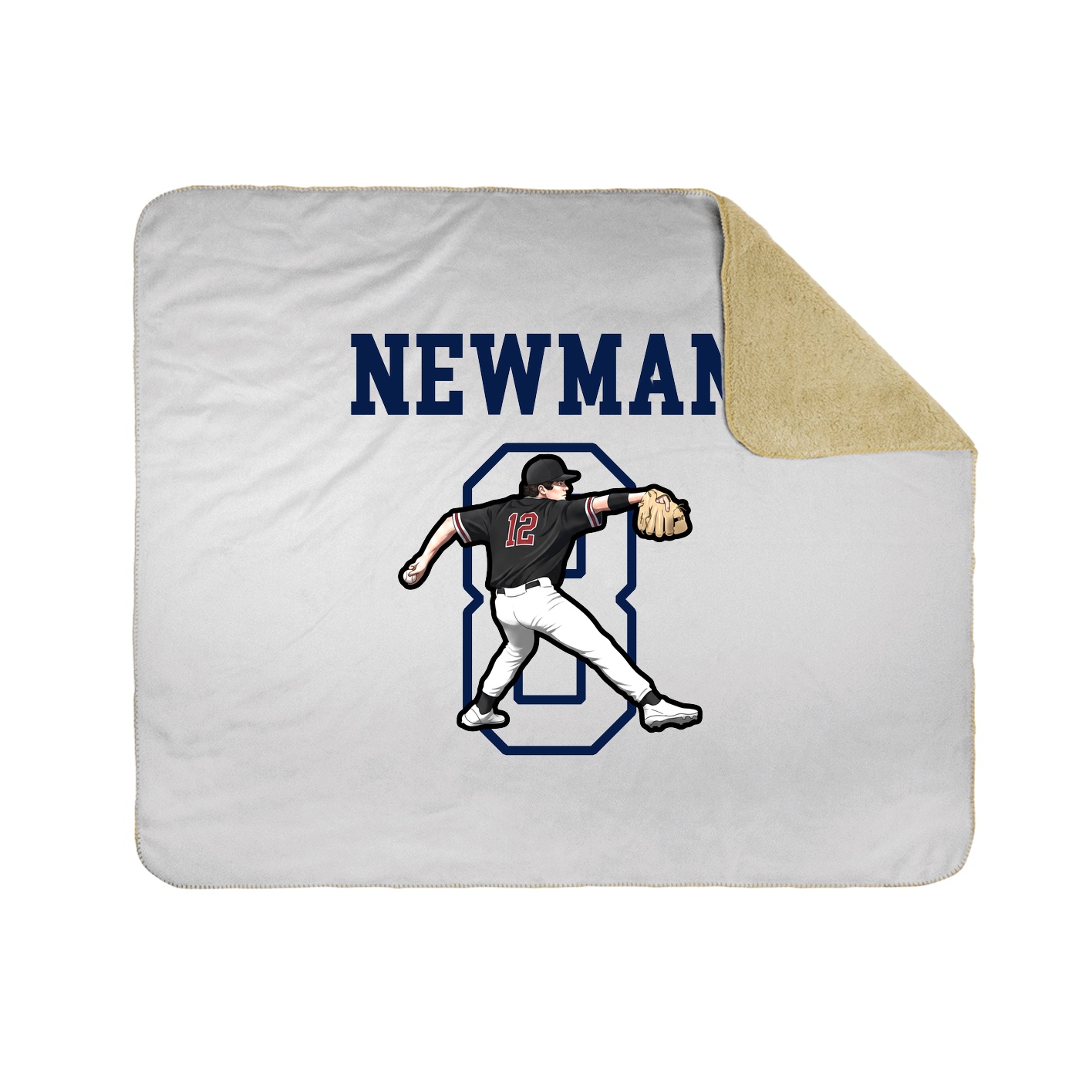 50x60 Sherpa Lined Throw Blanket