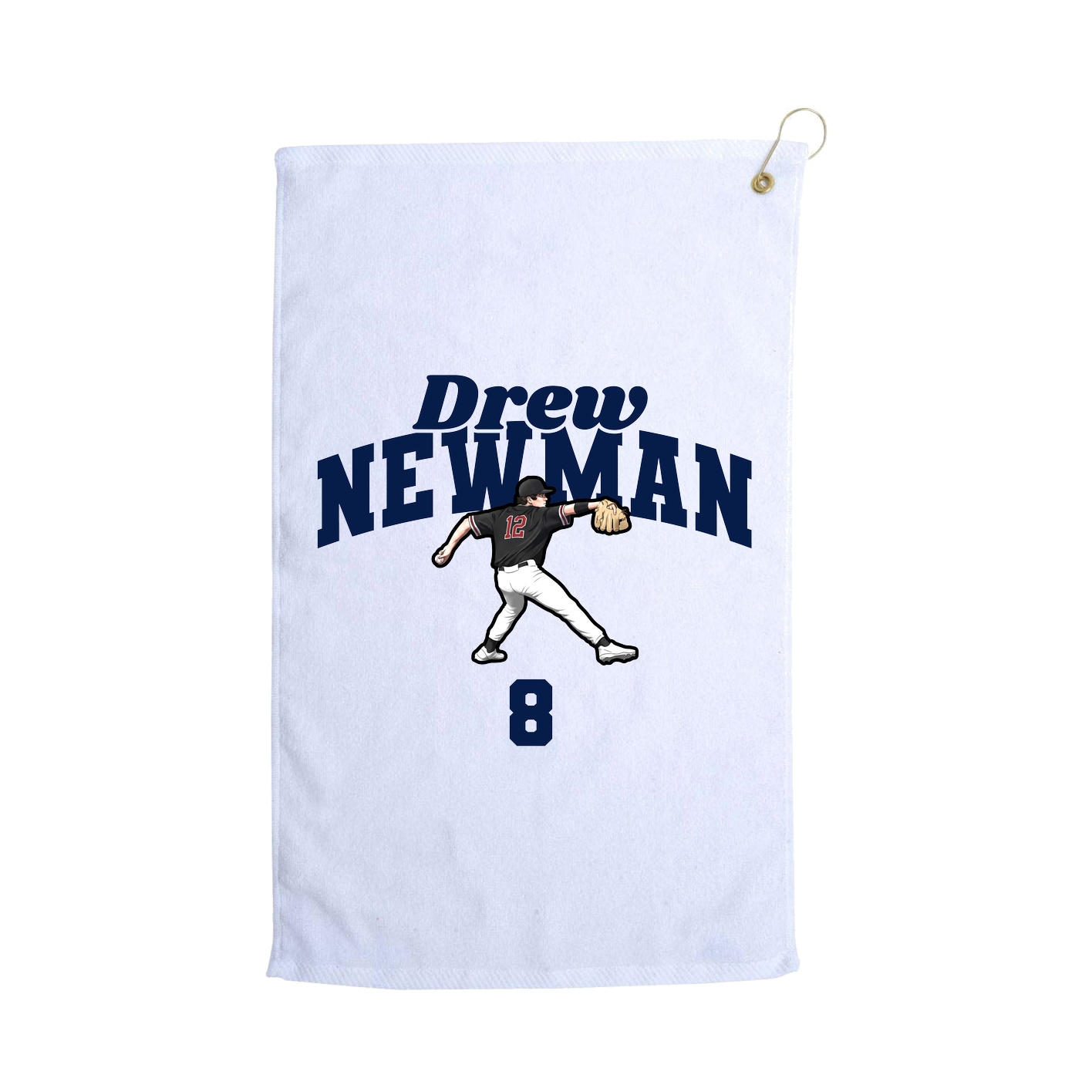 Golf Towel — Signature Arch in White