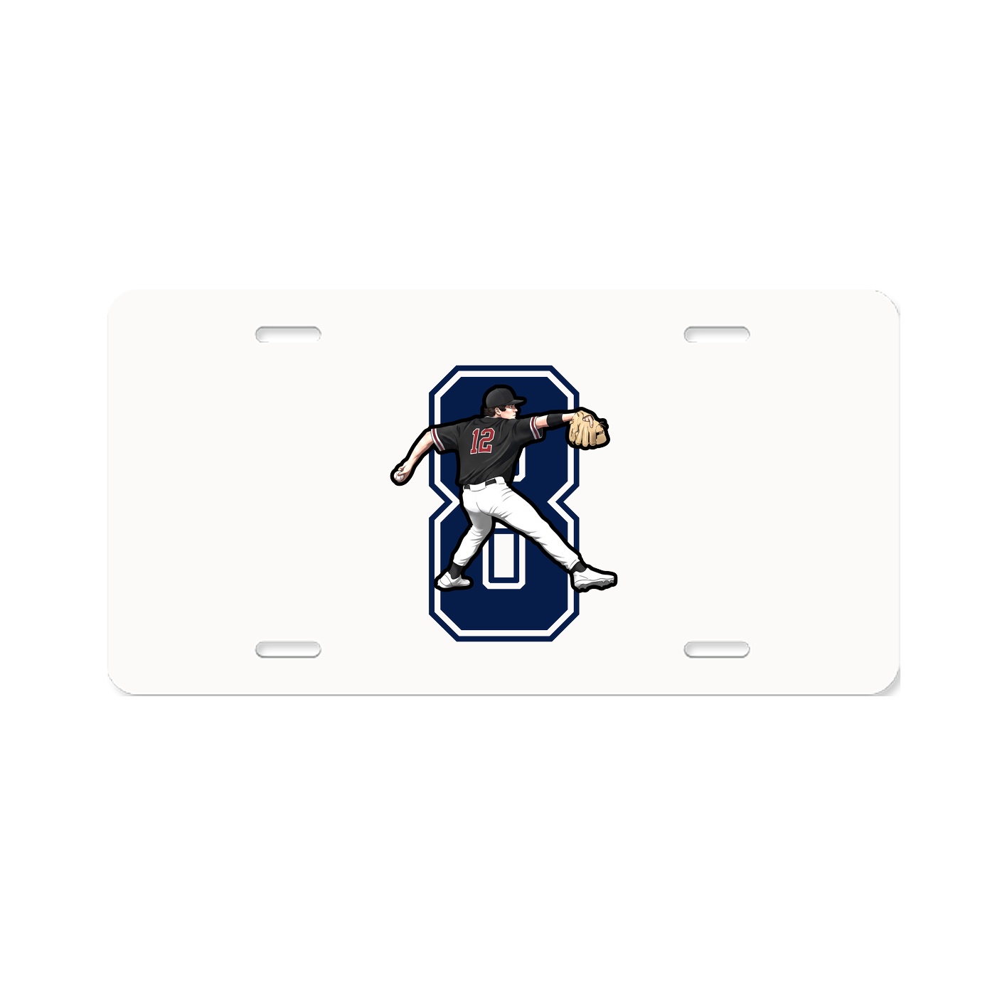 License Plate — Number in Classic