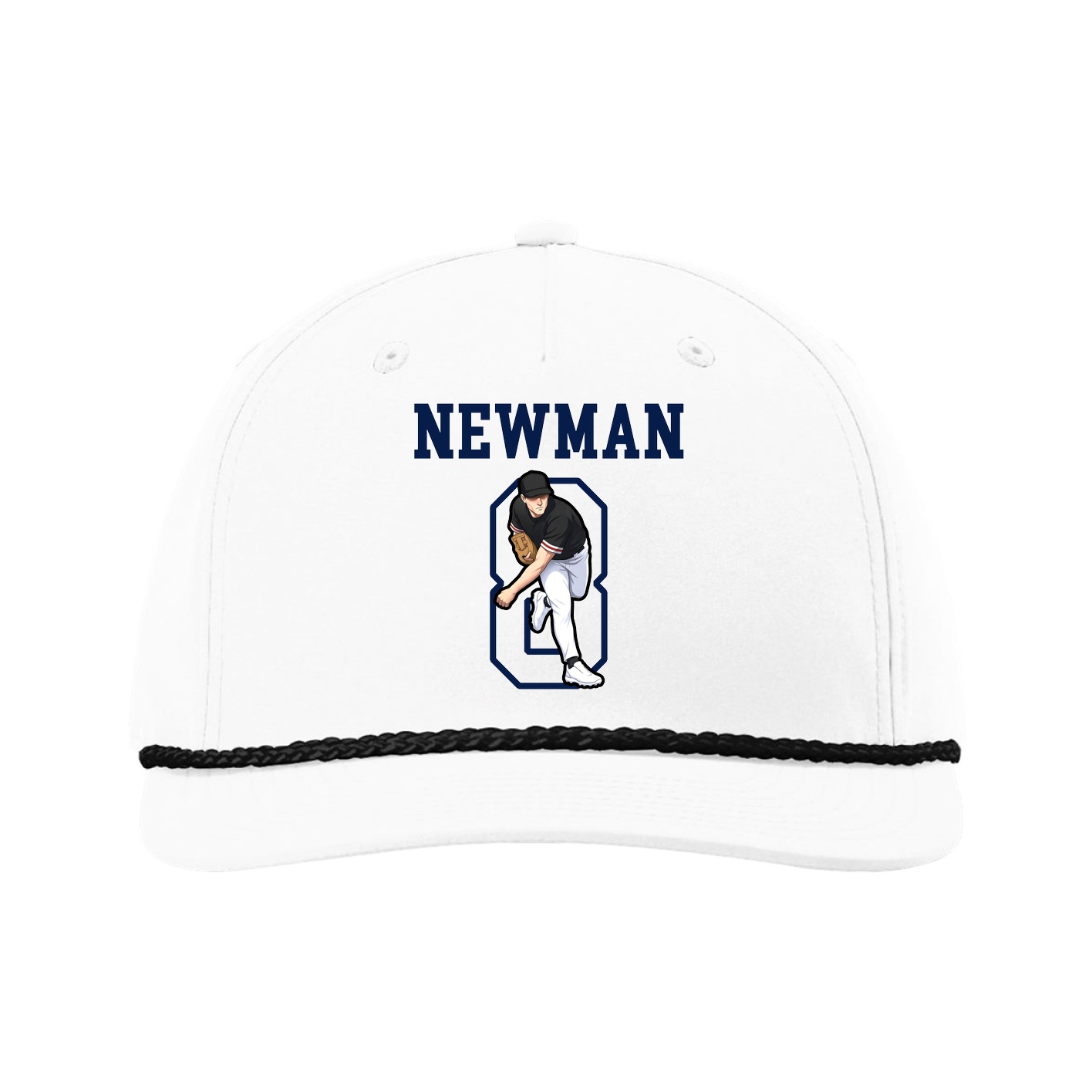 Five-Panel Classic Rope Cap — Shirsey in White