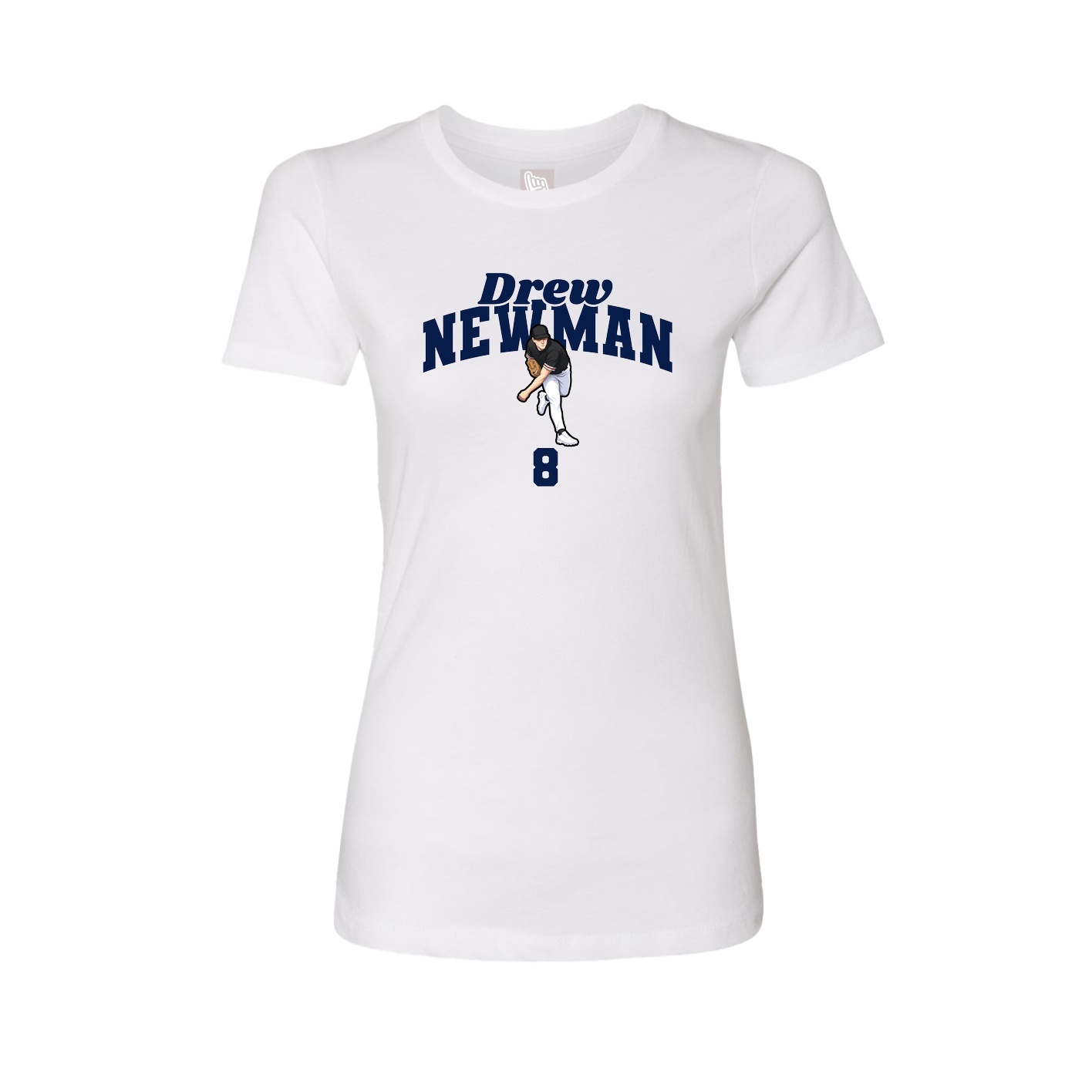 Womens Tee — Signature Arch in White