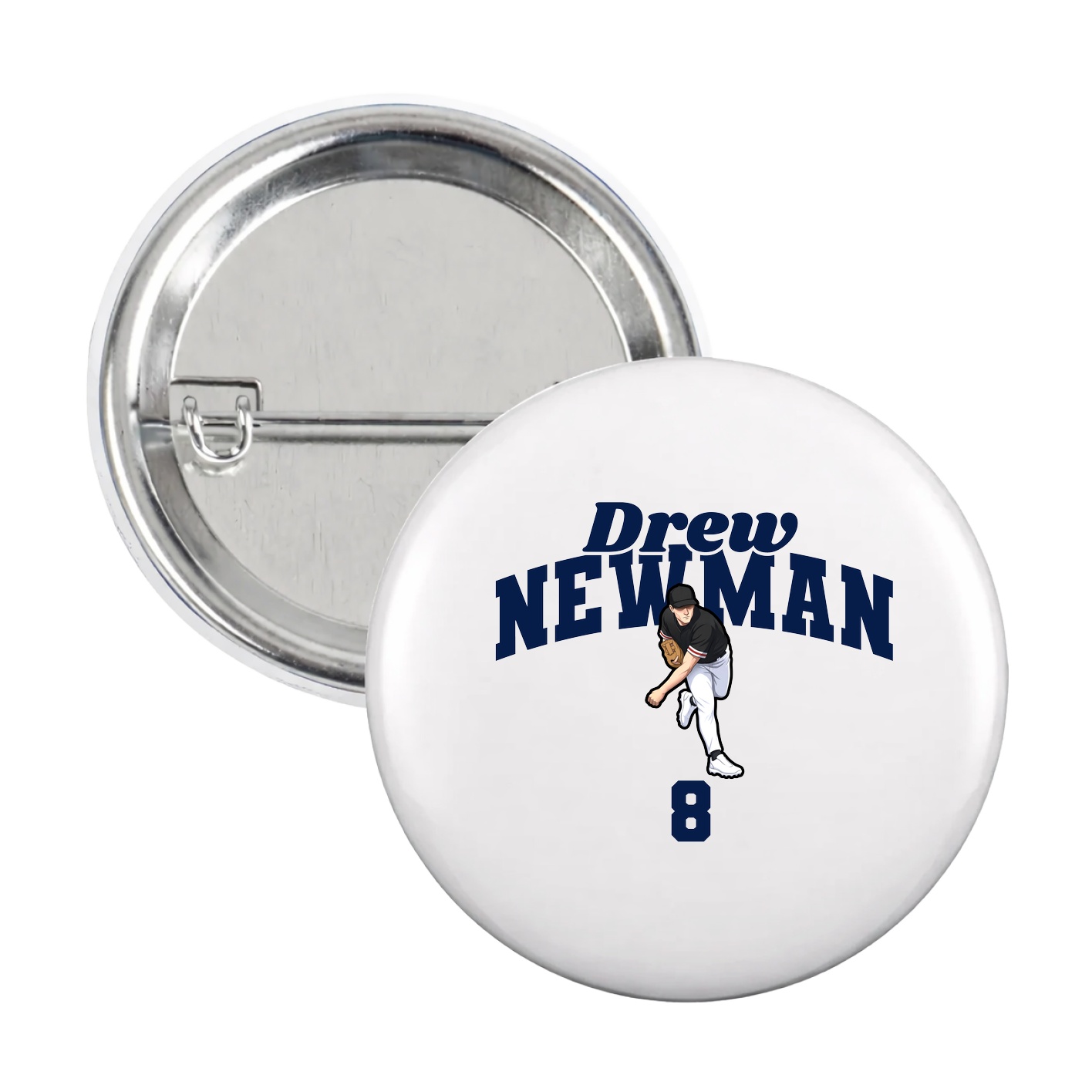 Game Day Button — Signature Arch in White