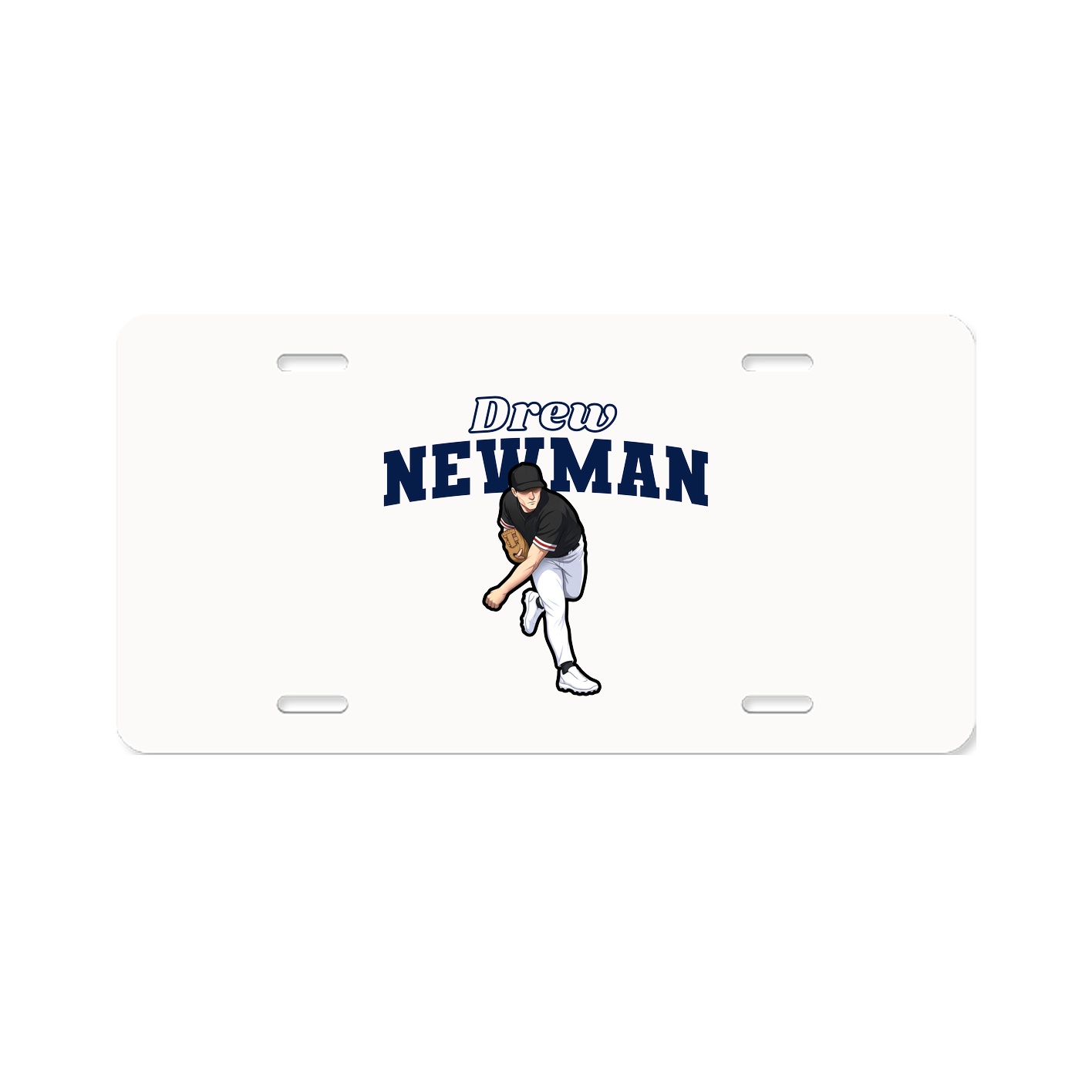 License Plate — Name Arch in Classic