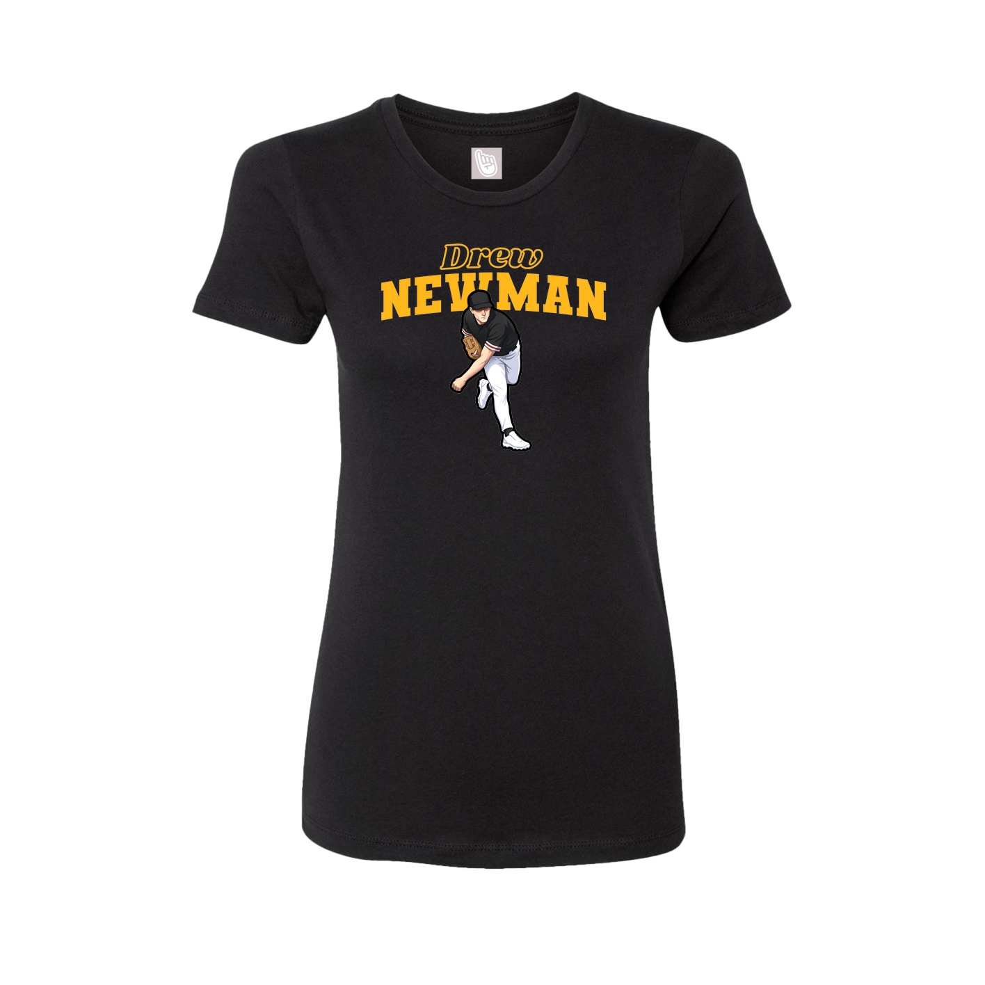 Womens Tee — Name Arch in Black