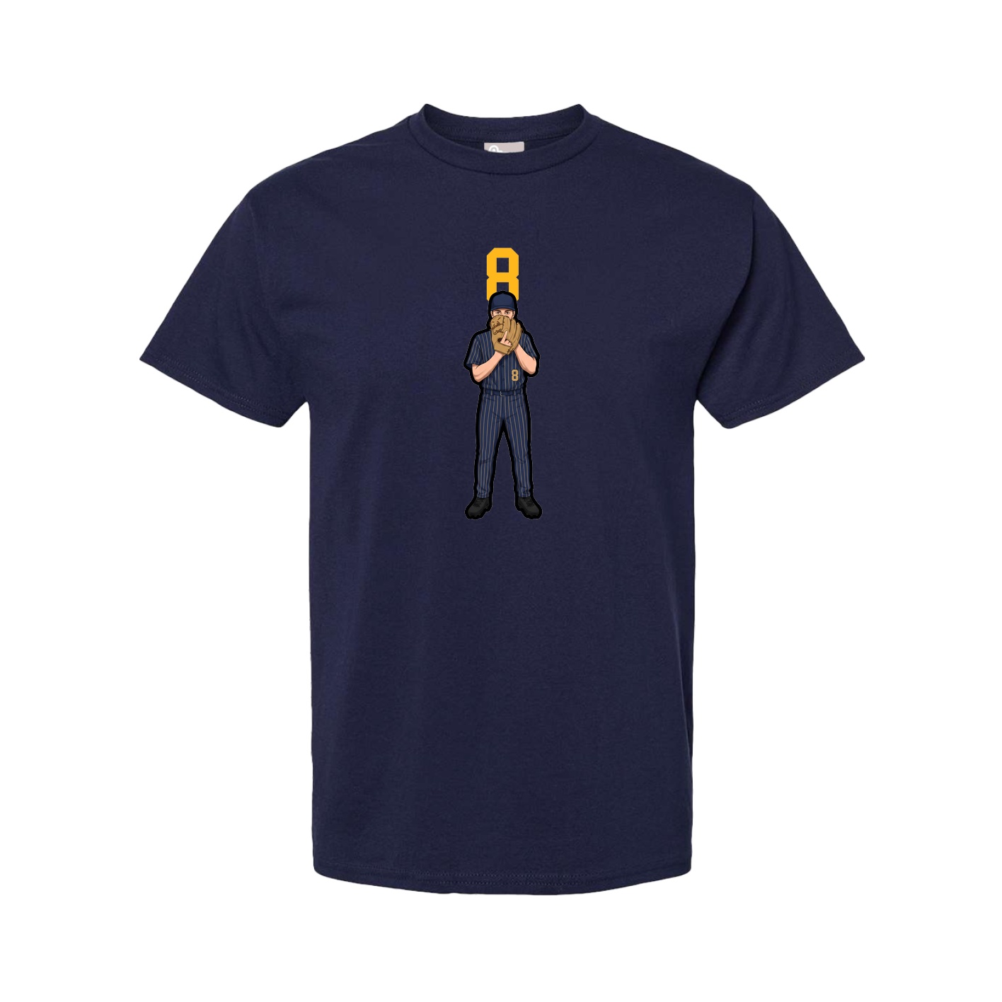 Youth Tee — Number Top in Navy