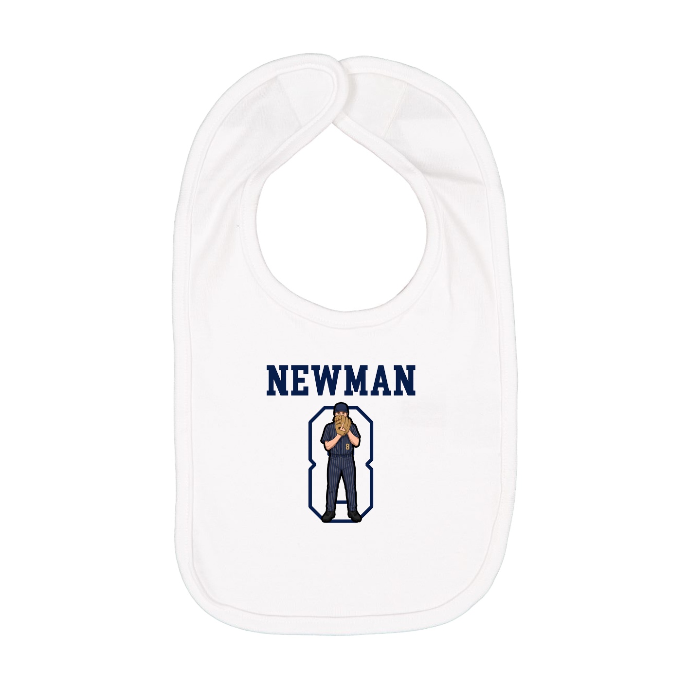 Infant Bib — Shirsey in White