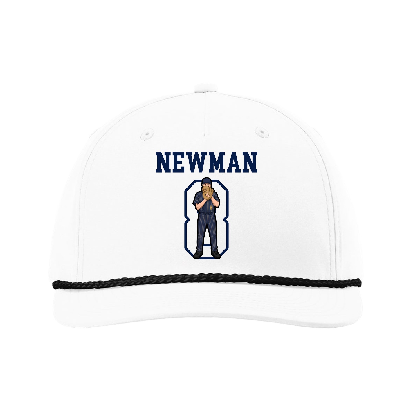 Five-Panel Classic Rope Cap — Shirsey in White