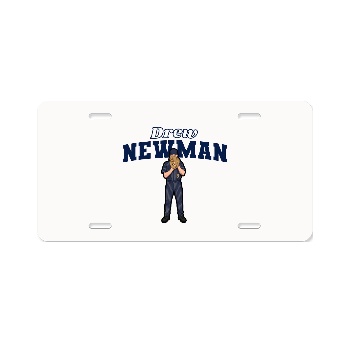 License Plate — Name Arch in Classic