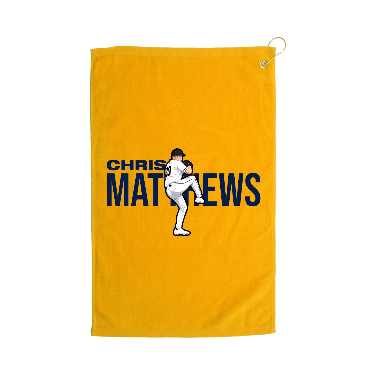 Golf Towel — Player Name in Gold
