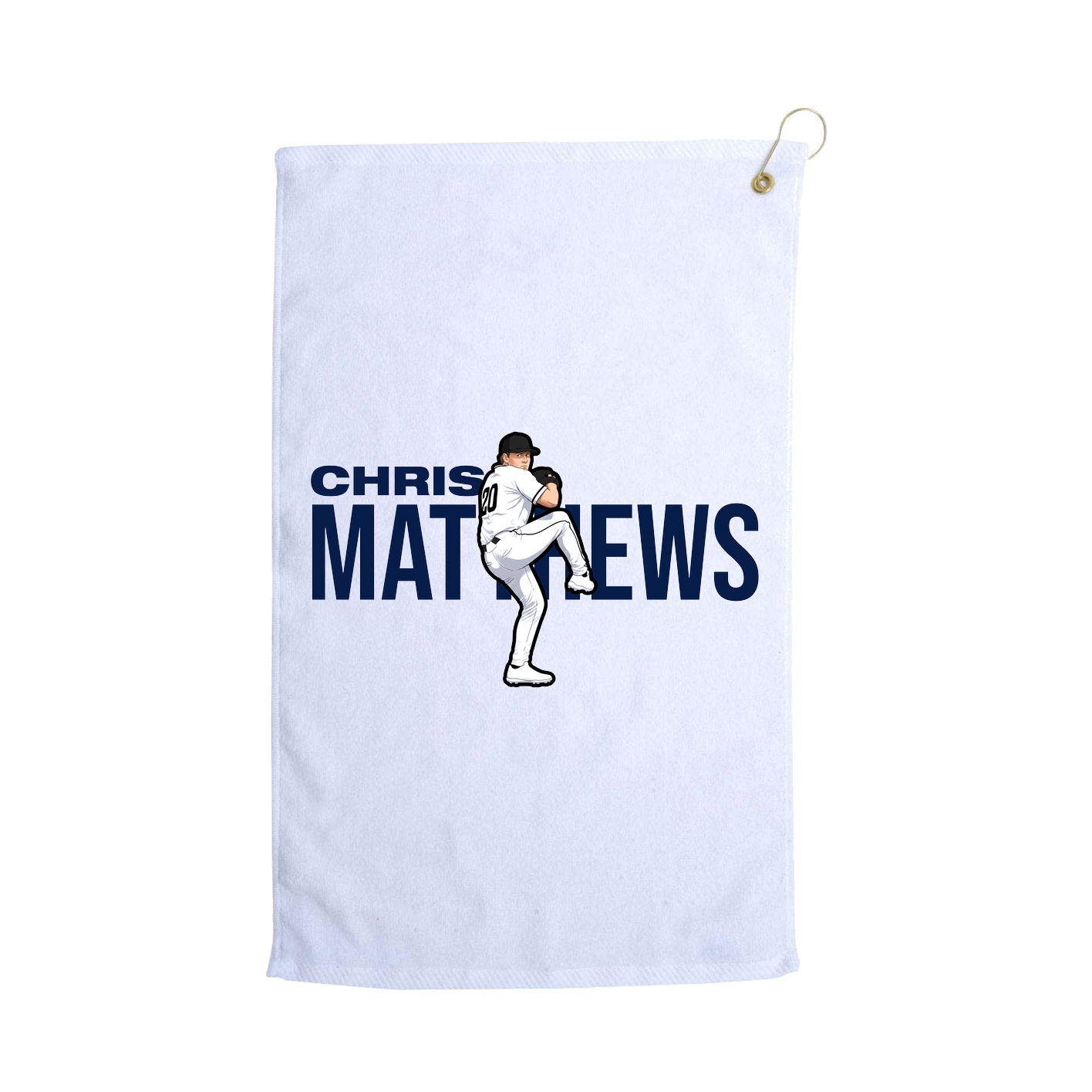 Golf Towel — Player Name in White