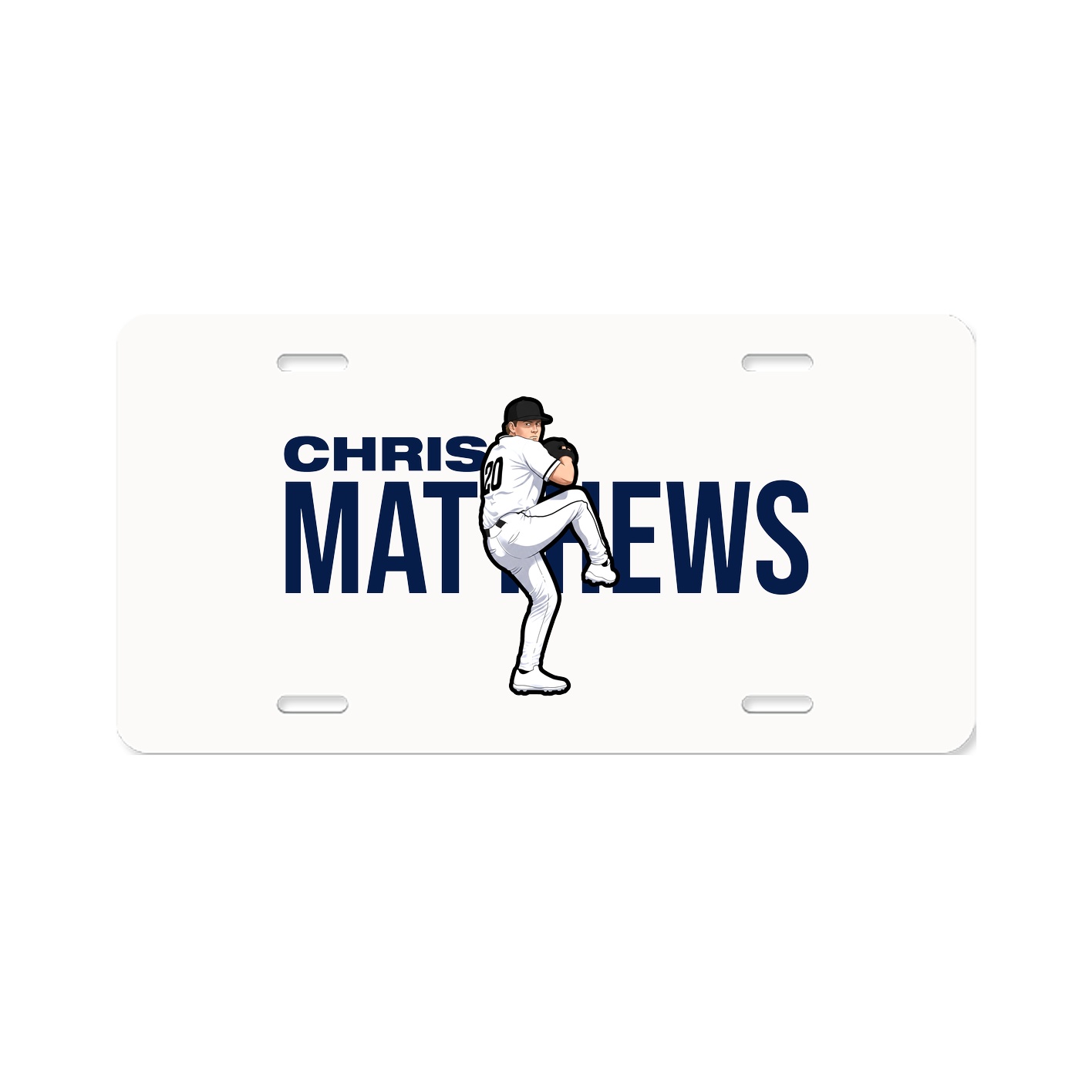 License Plate — Player Name in Classic