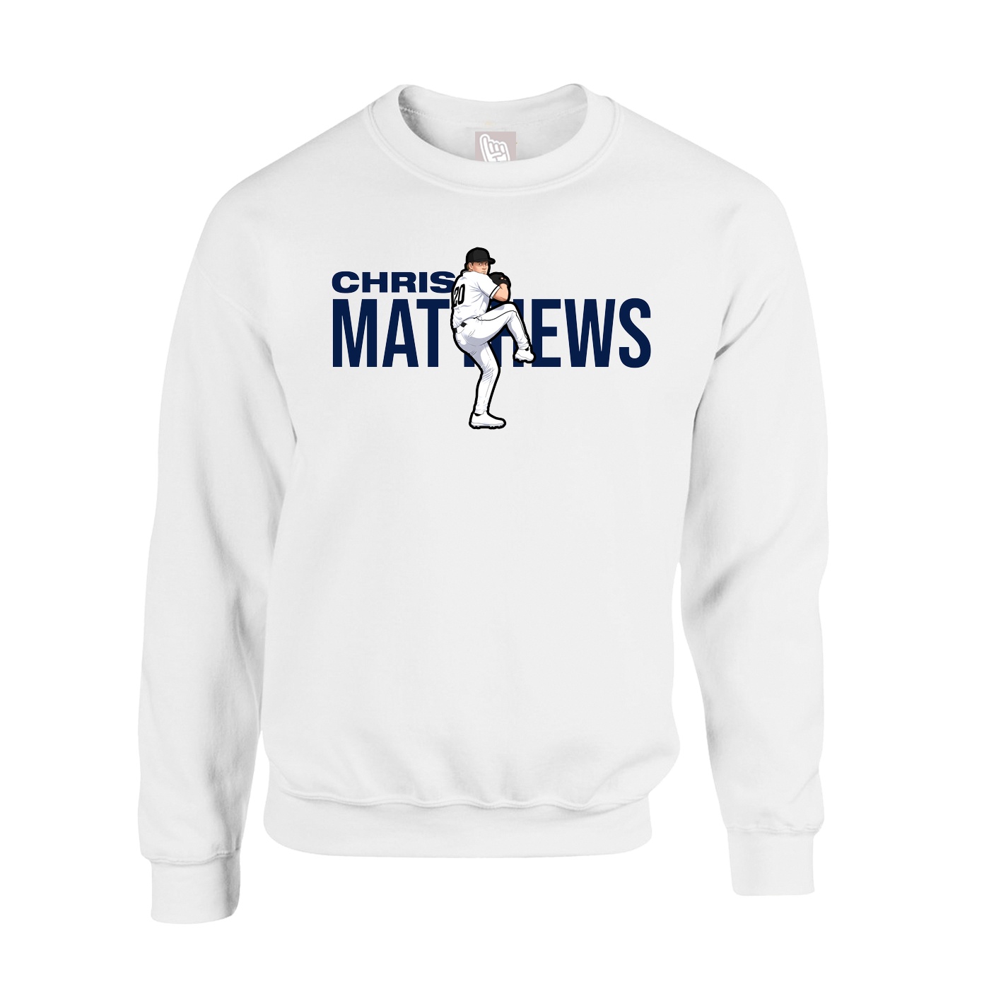 Fleece Crew — Player Name in White