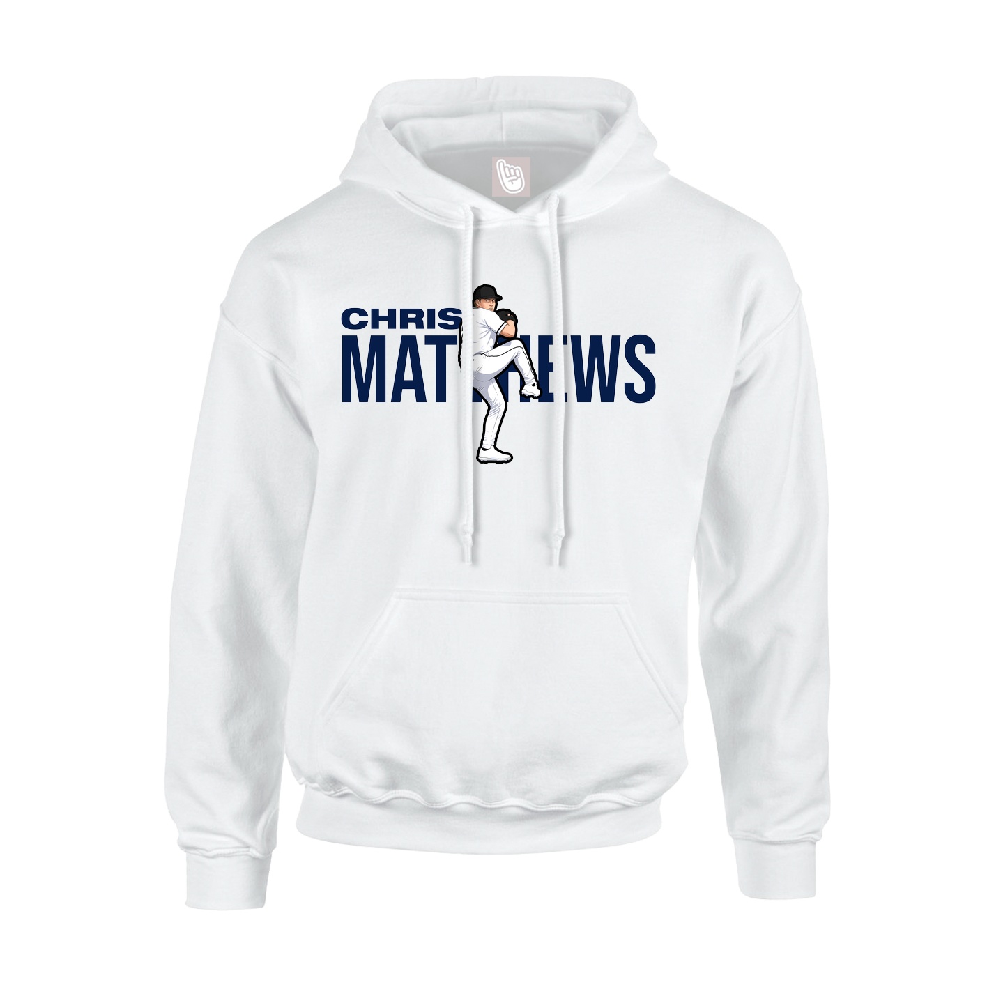Youth Hoodie — Player Name in White