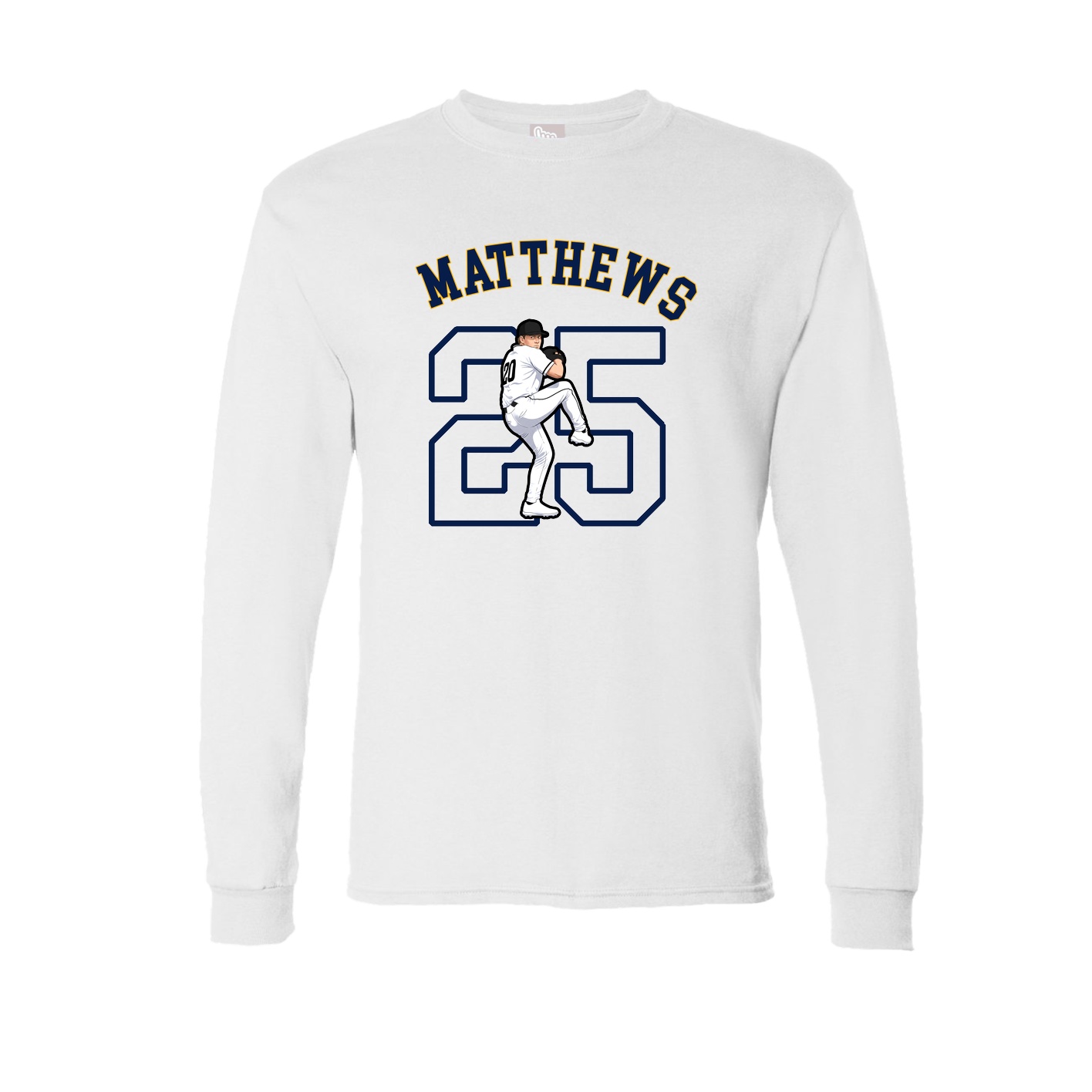 Long Sleeve Tee — Shirsey Arch in White