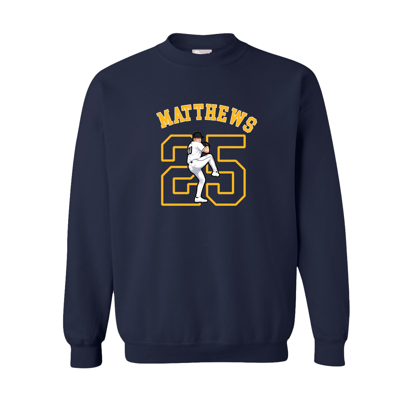 Fleece Crew — Shirsey Arch in Navy