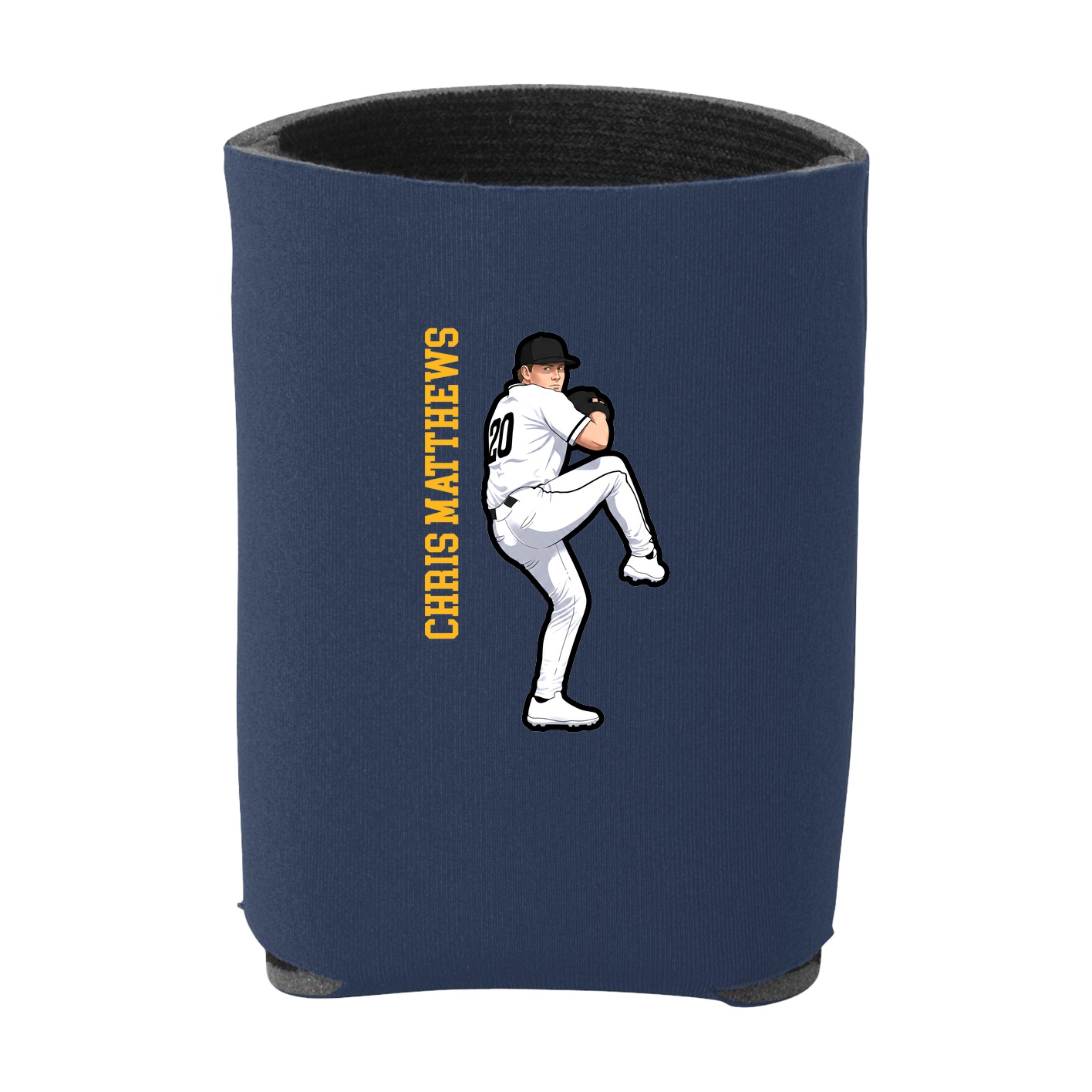 Can Holder — Name Vertical in Navy