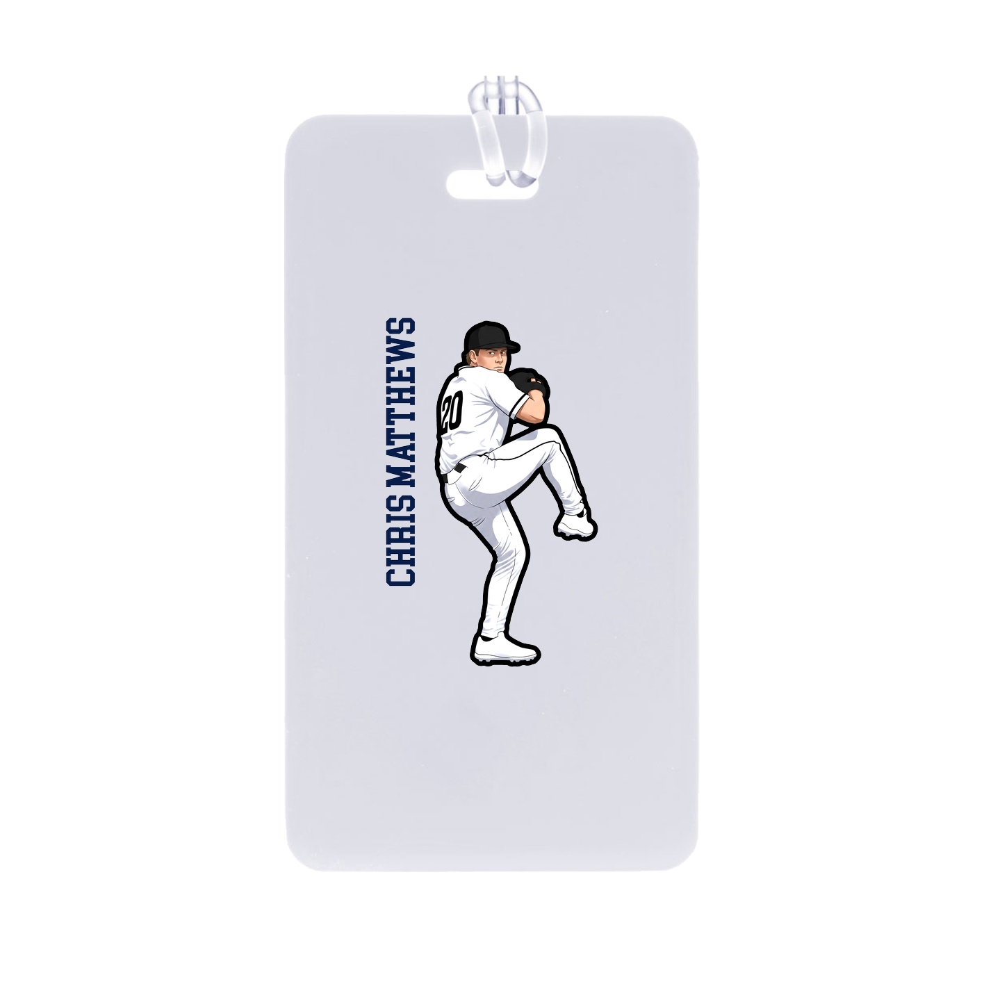 Bag Tag — Name Vertical in Classic
