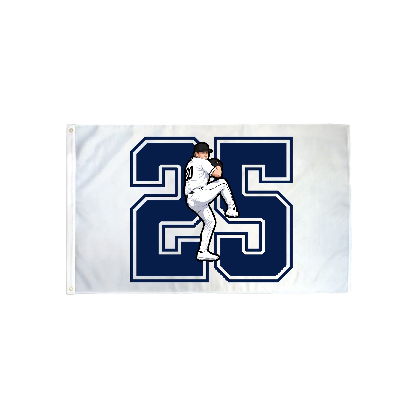 3x5 Flag — Number in Classic
